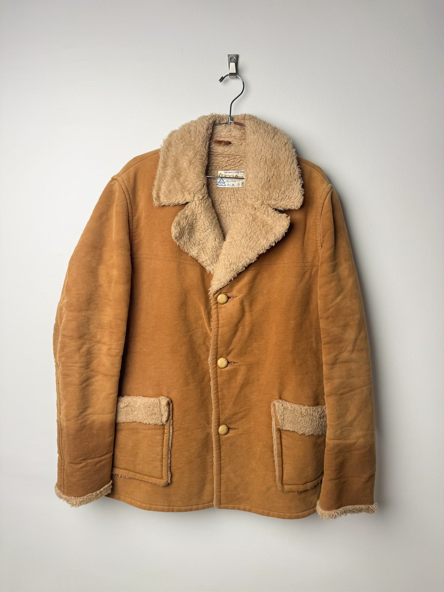 מעיל כותנה אתא עם בטנת פרווה (M)