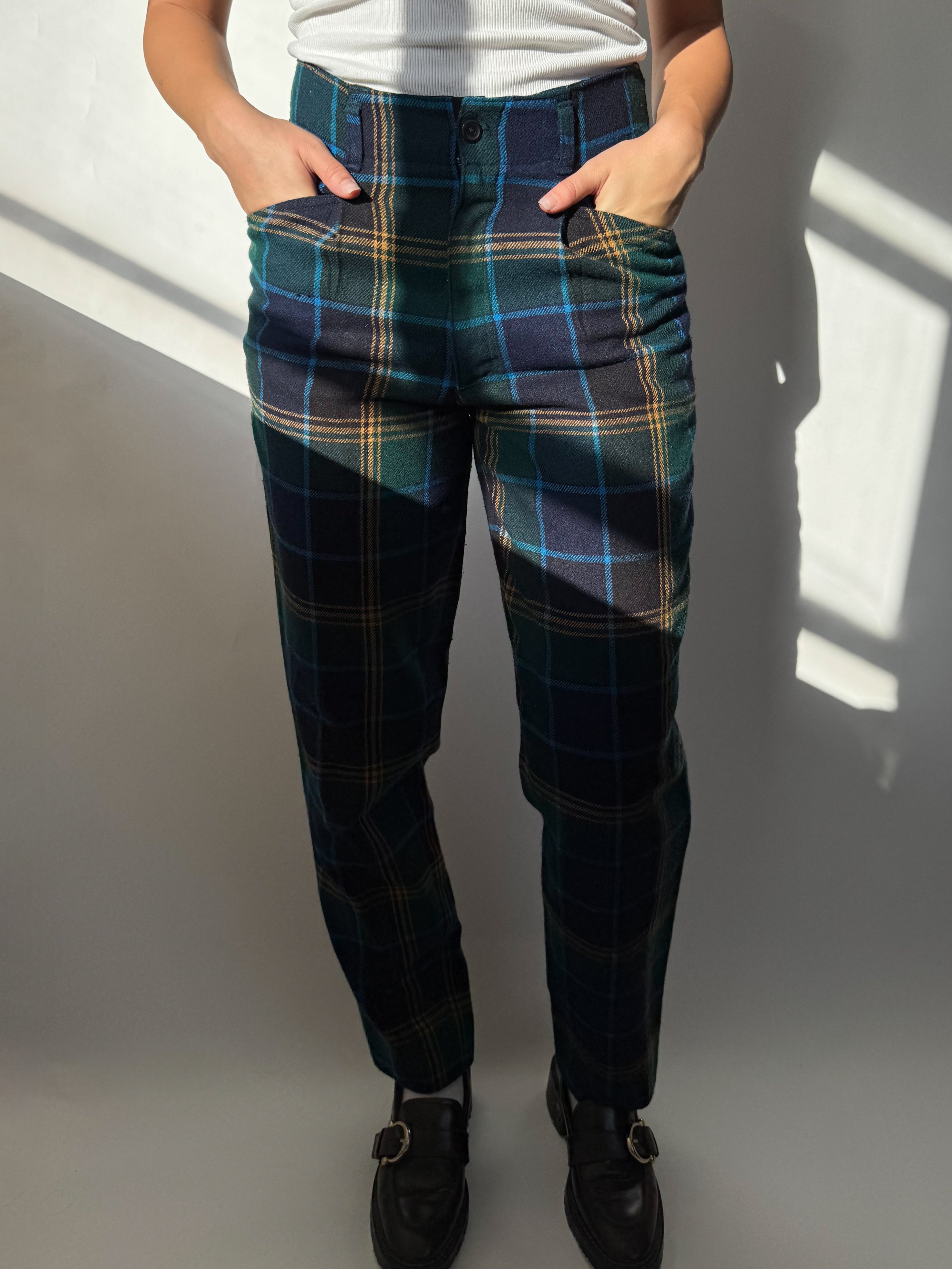 מכנסי צמר משבצות (38)