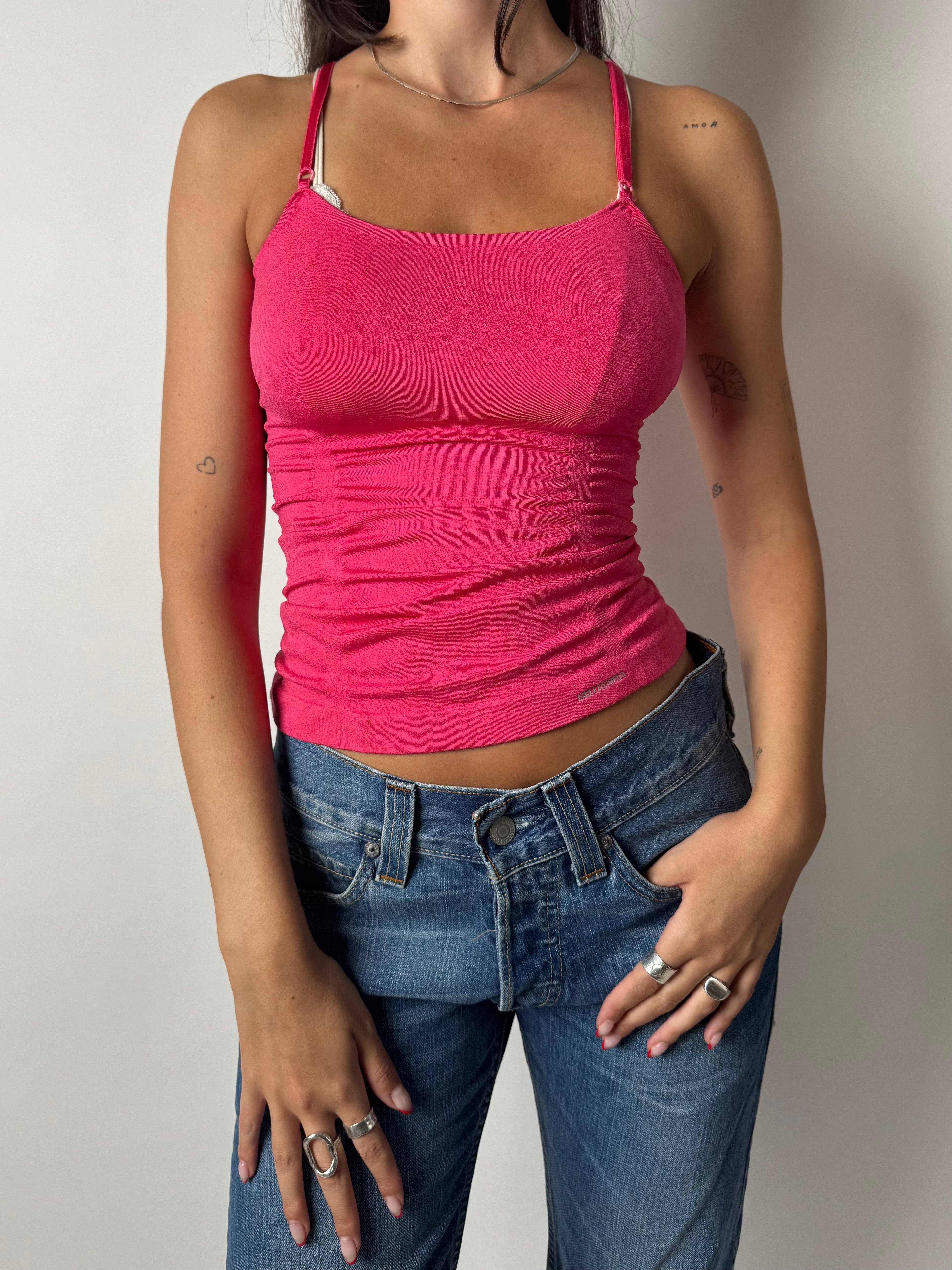 גופיית כיווצים ורודה (S-M)