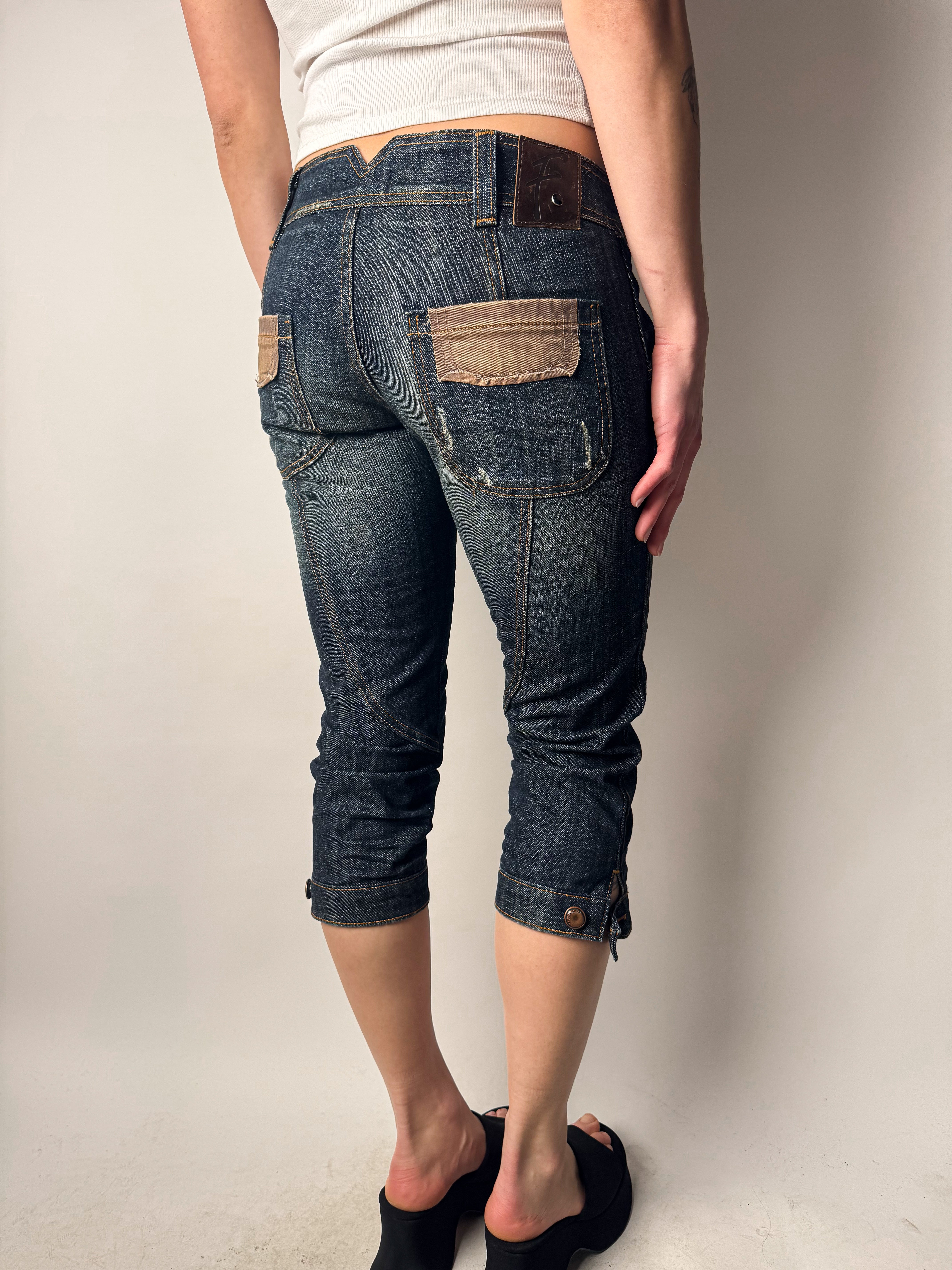 ג׳ינס 3/4 בגזרה נמוכה (36)