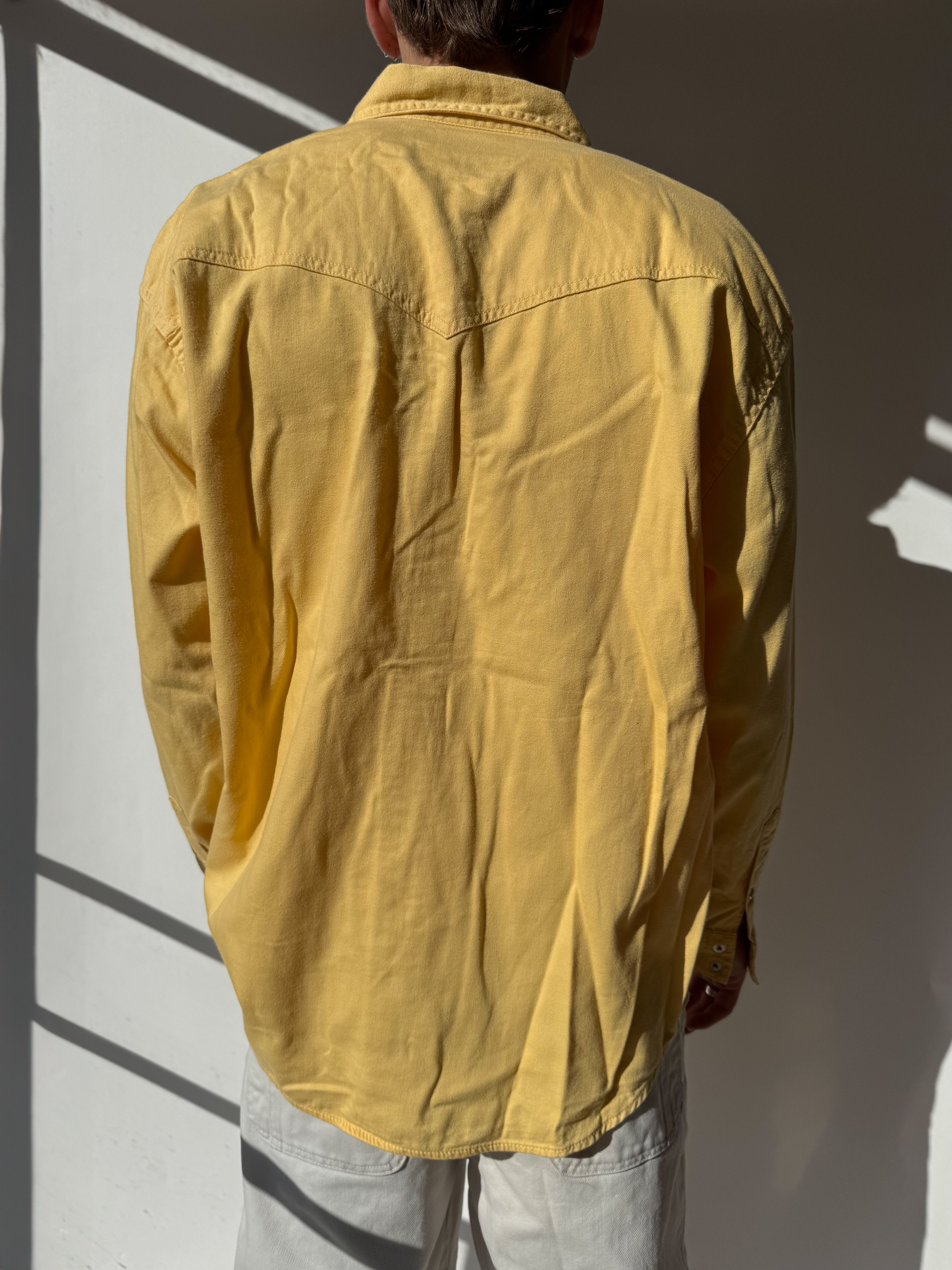 חולצה מכופתרת צהובה Wrangler (L)