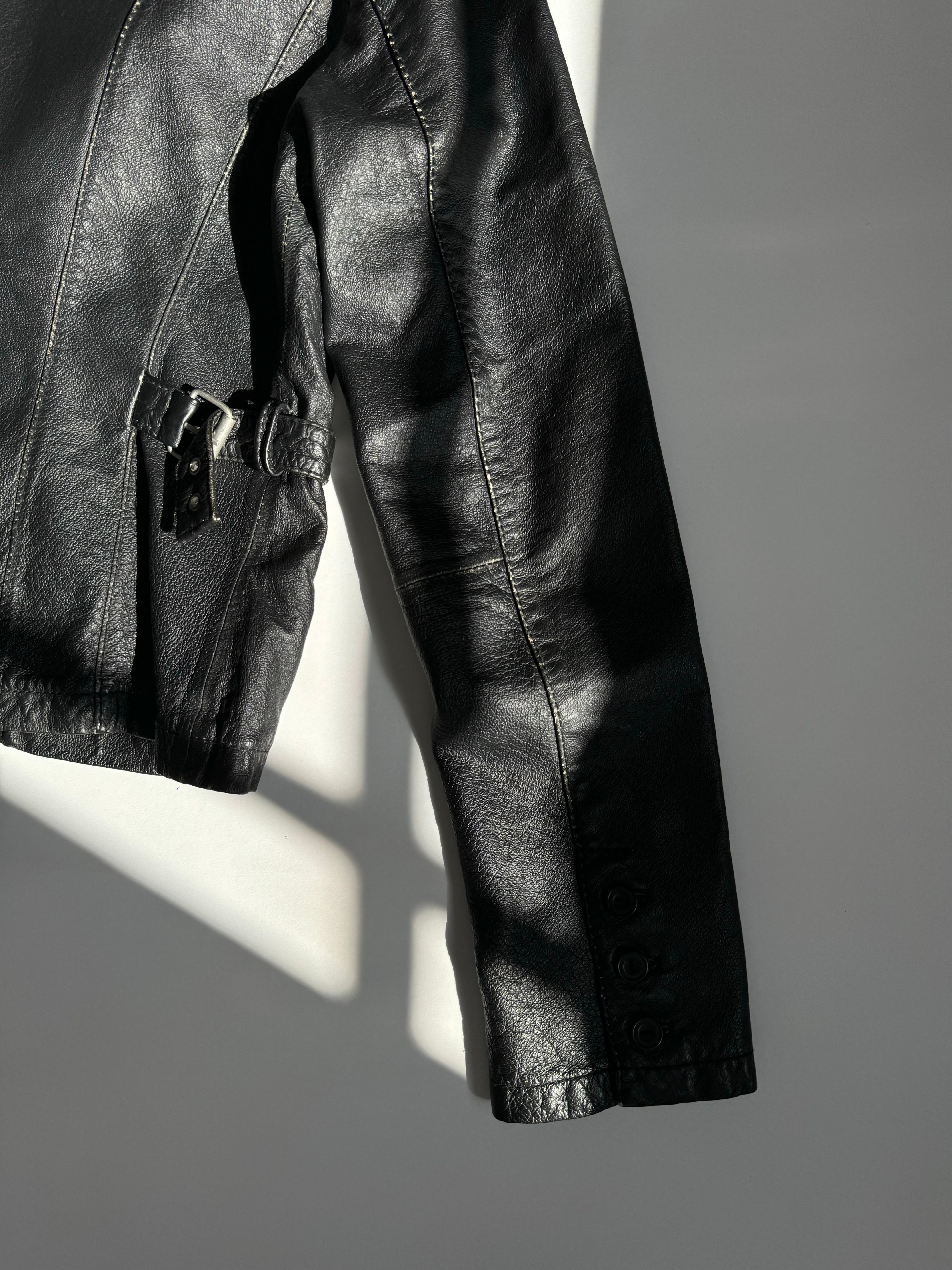 ג׳קט עור בייקר (S)