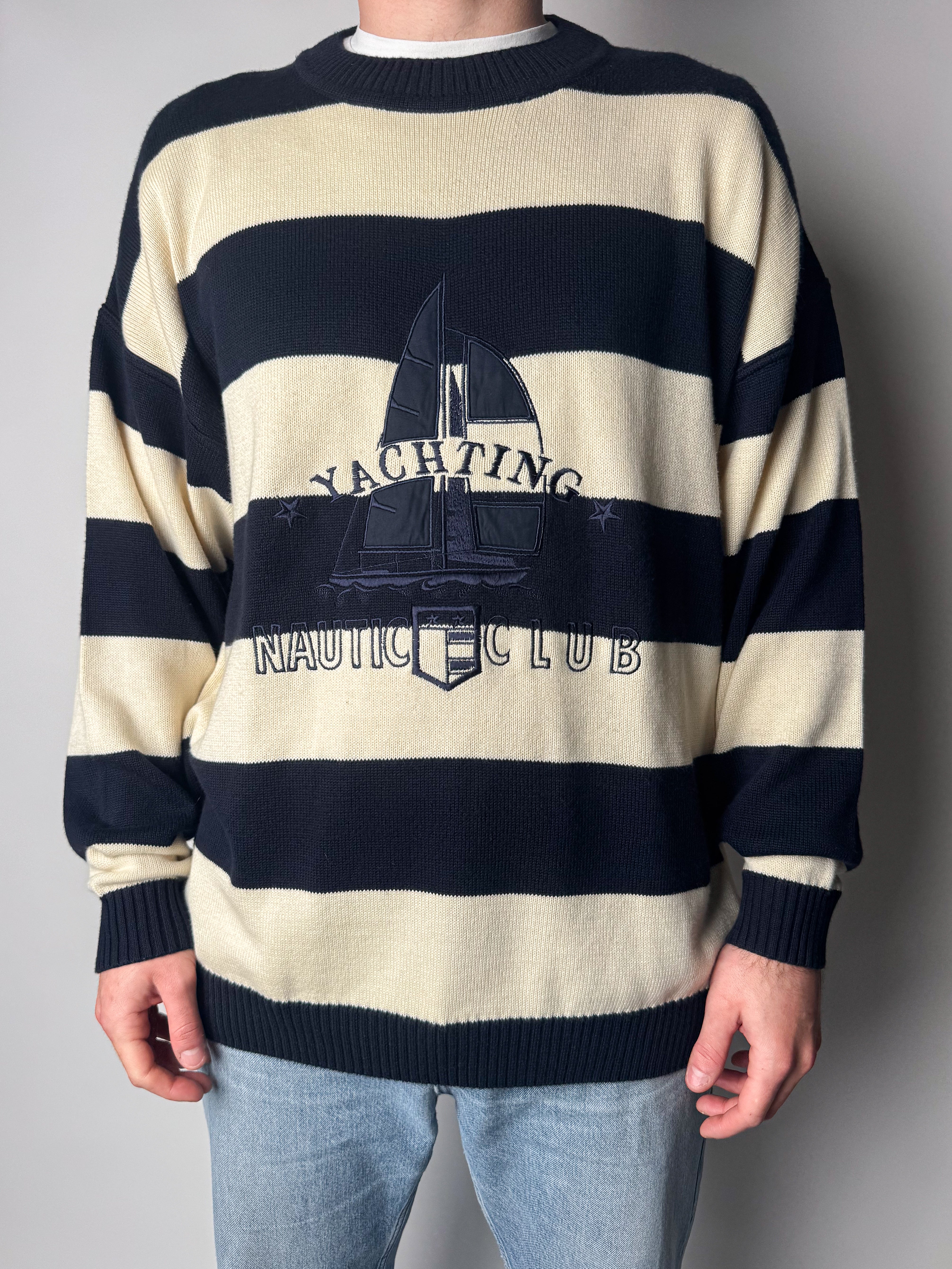 סריג לוגו פסים (L)