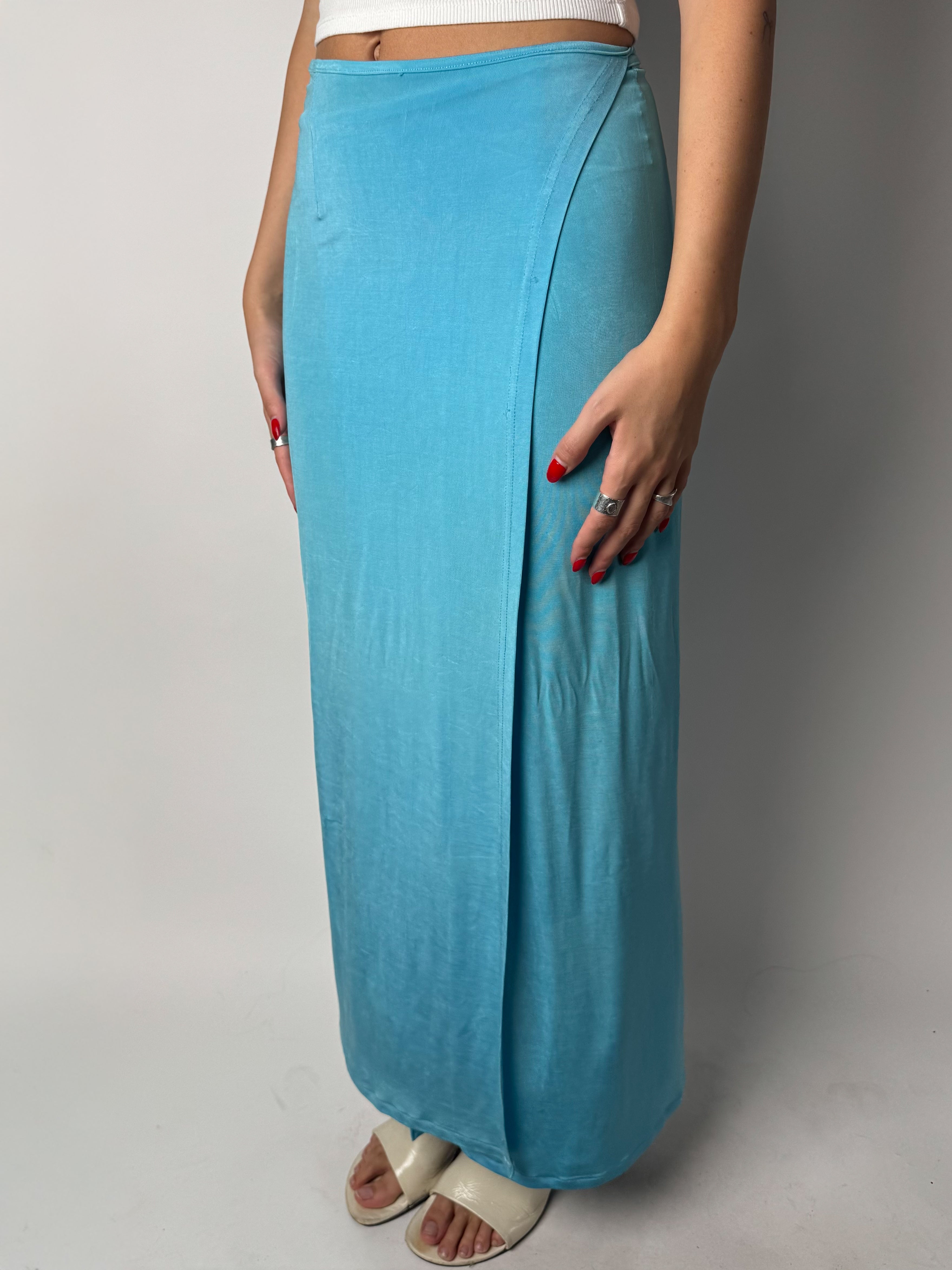 חצאית מקסי מעטפת (XS-S)