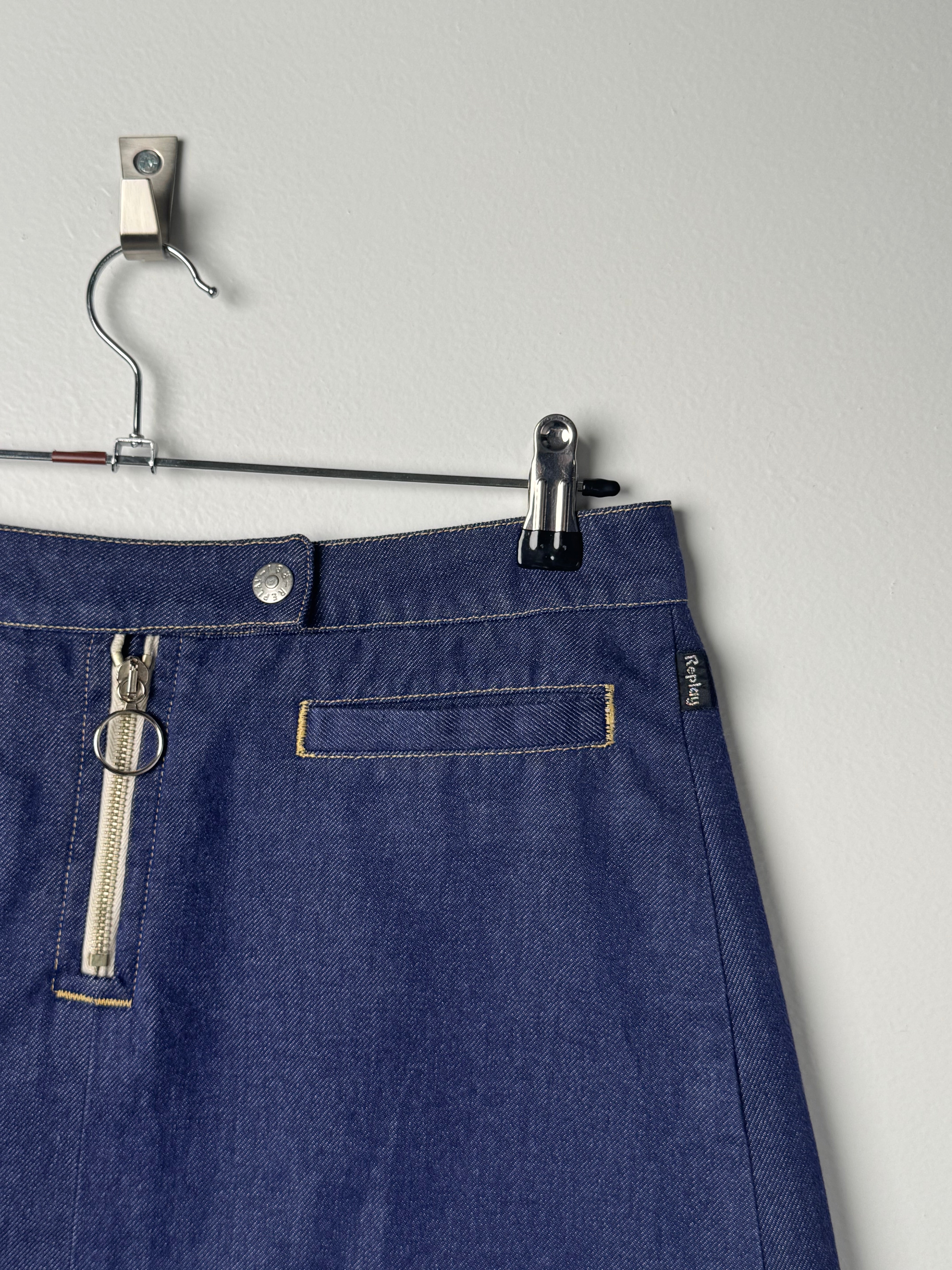 חצאית ג׳ינס מיני Replay (36-38)