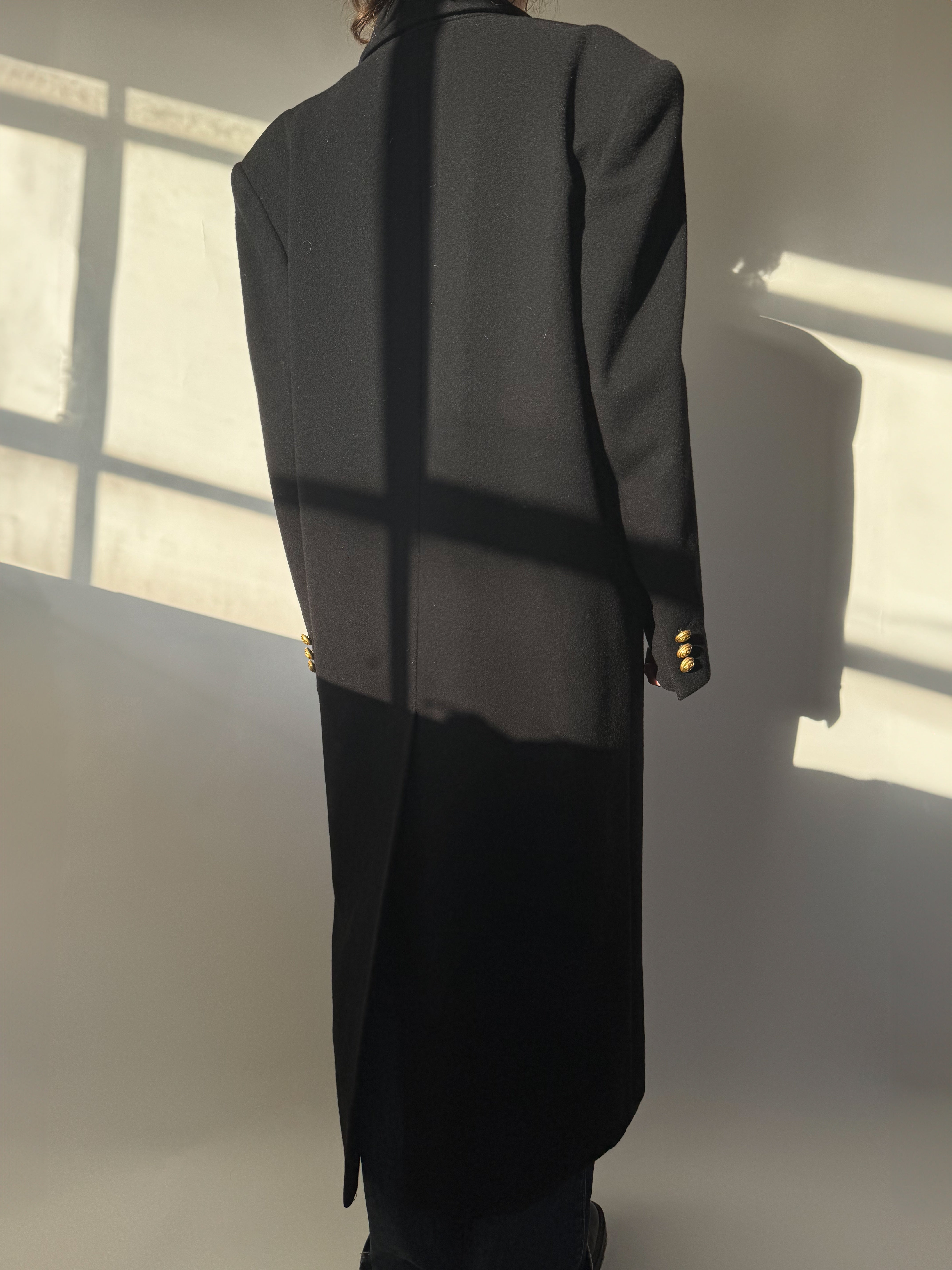 מעיל צמר ארוך (L)