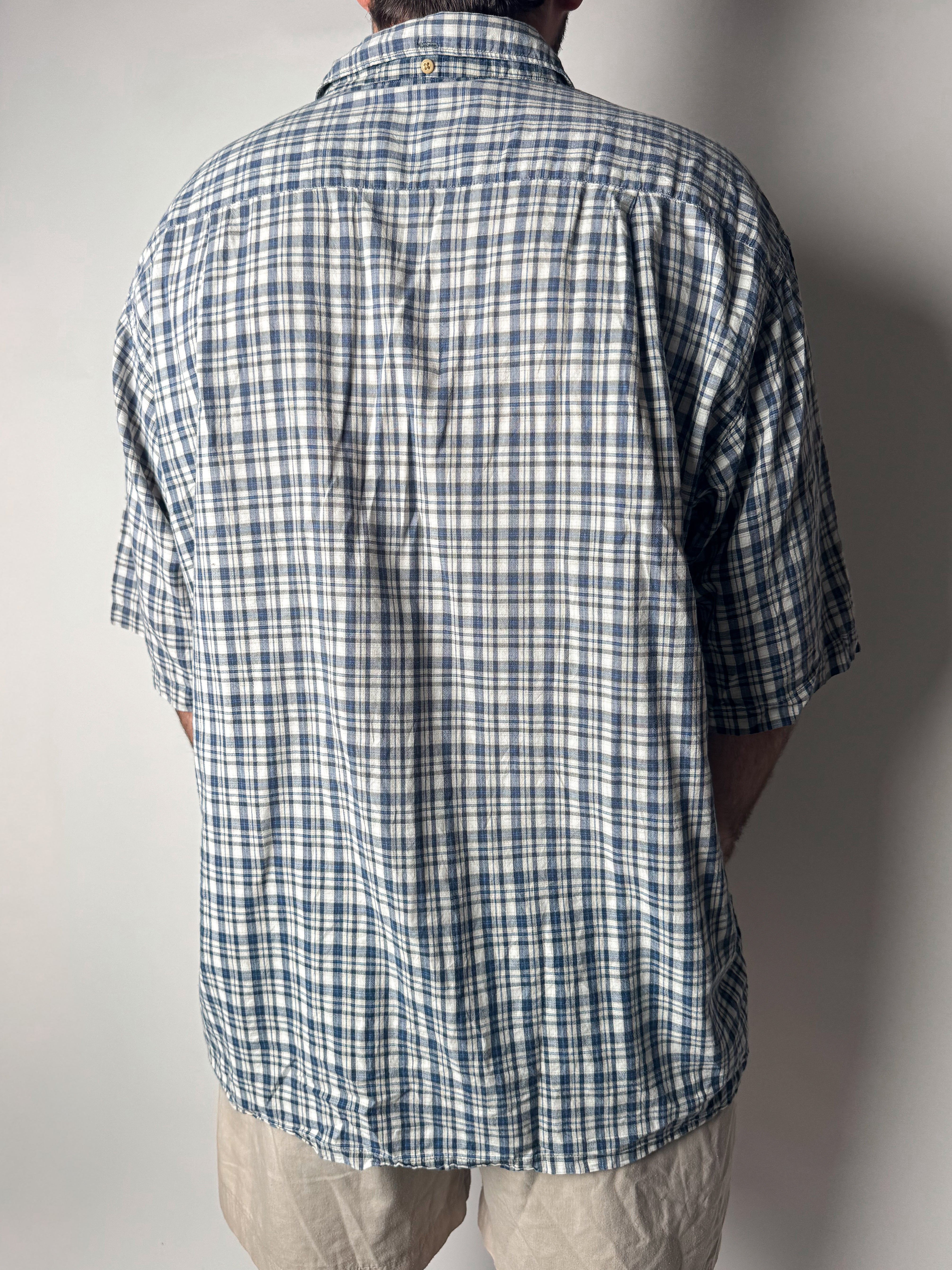 חולצה מכופתרת משבצות Nautica (XL)