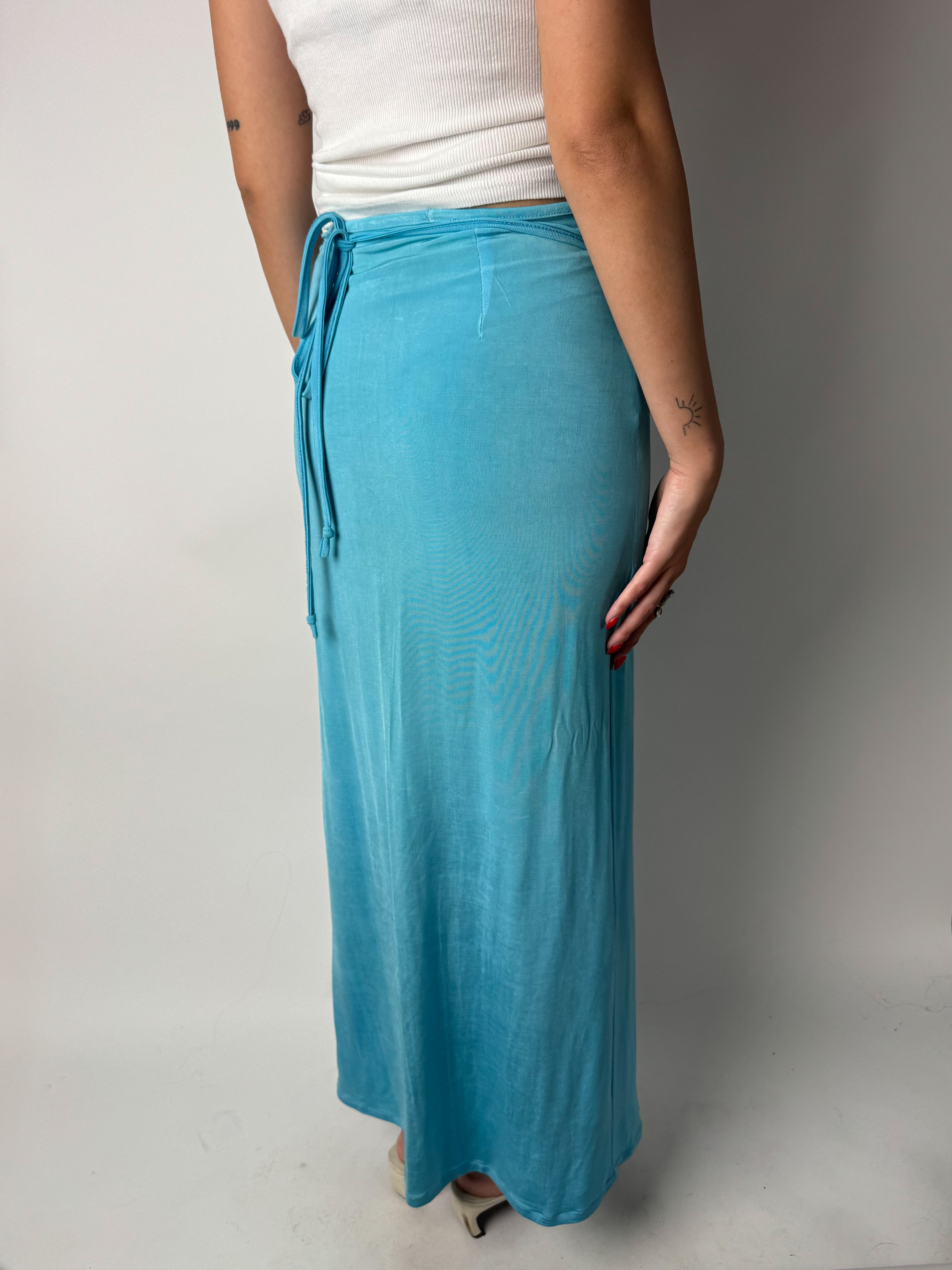 חצאית מקסי מעטפת (XS-S)