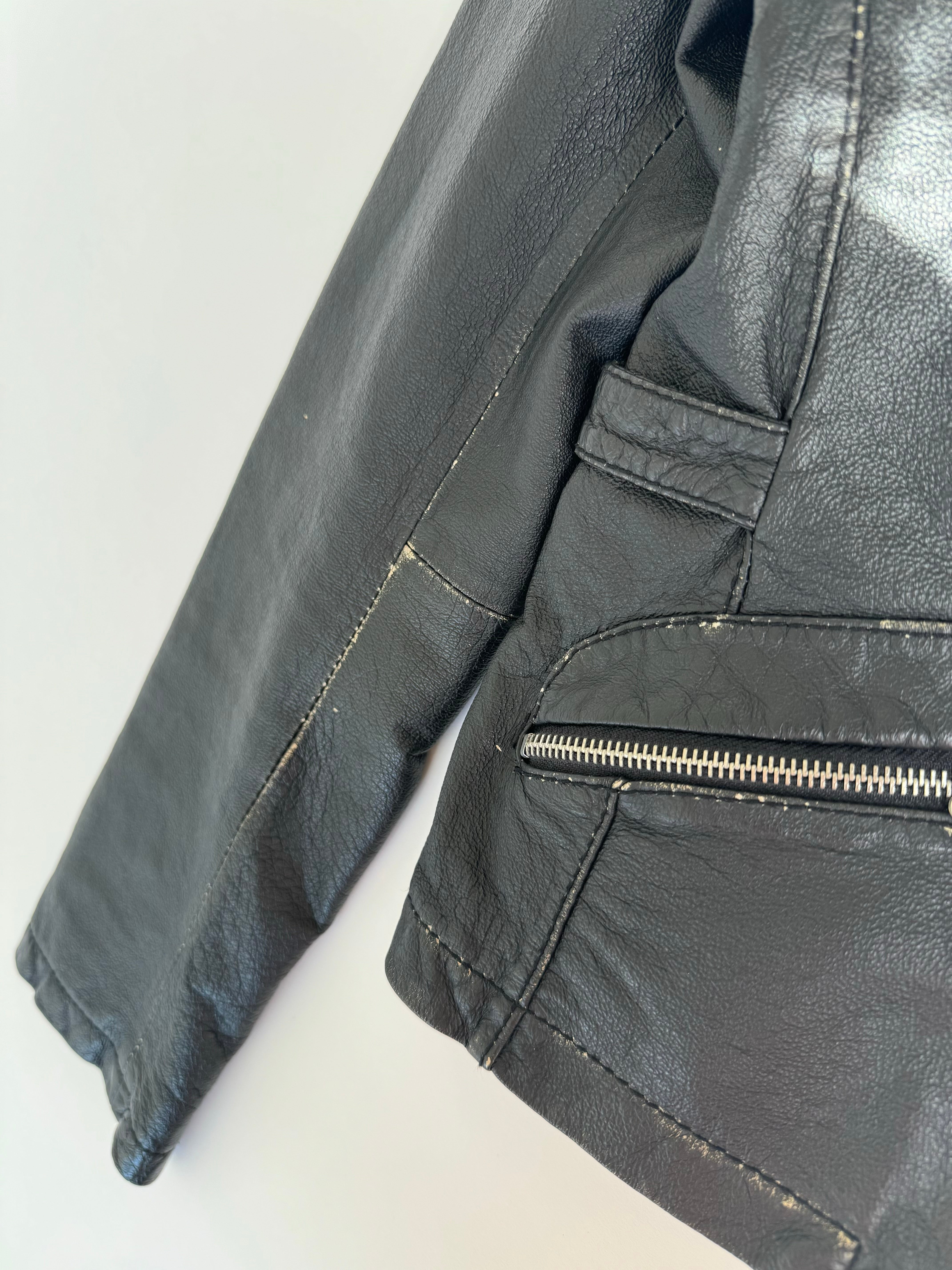 ג׳קט עור בייקר (S)