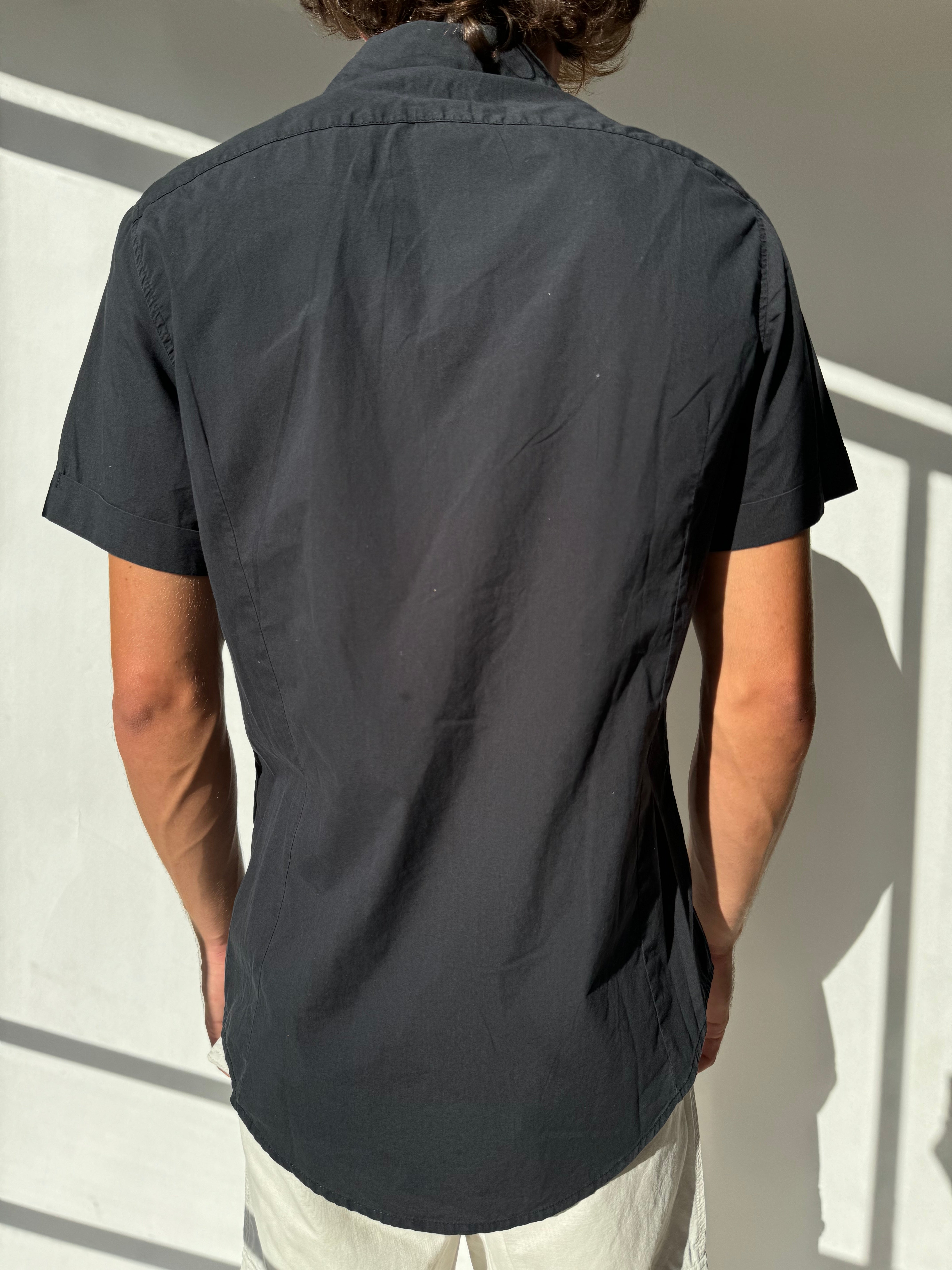 חולצה מכופתרת שחורה Calvin Klein (M)