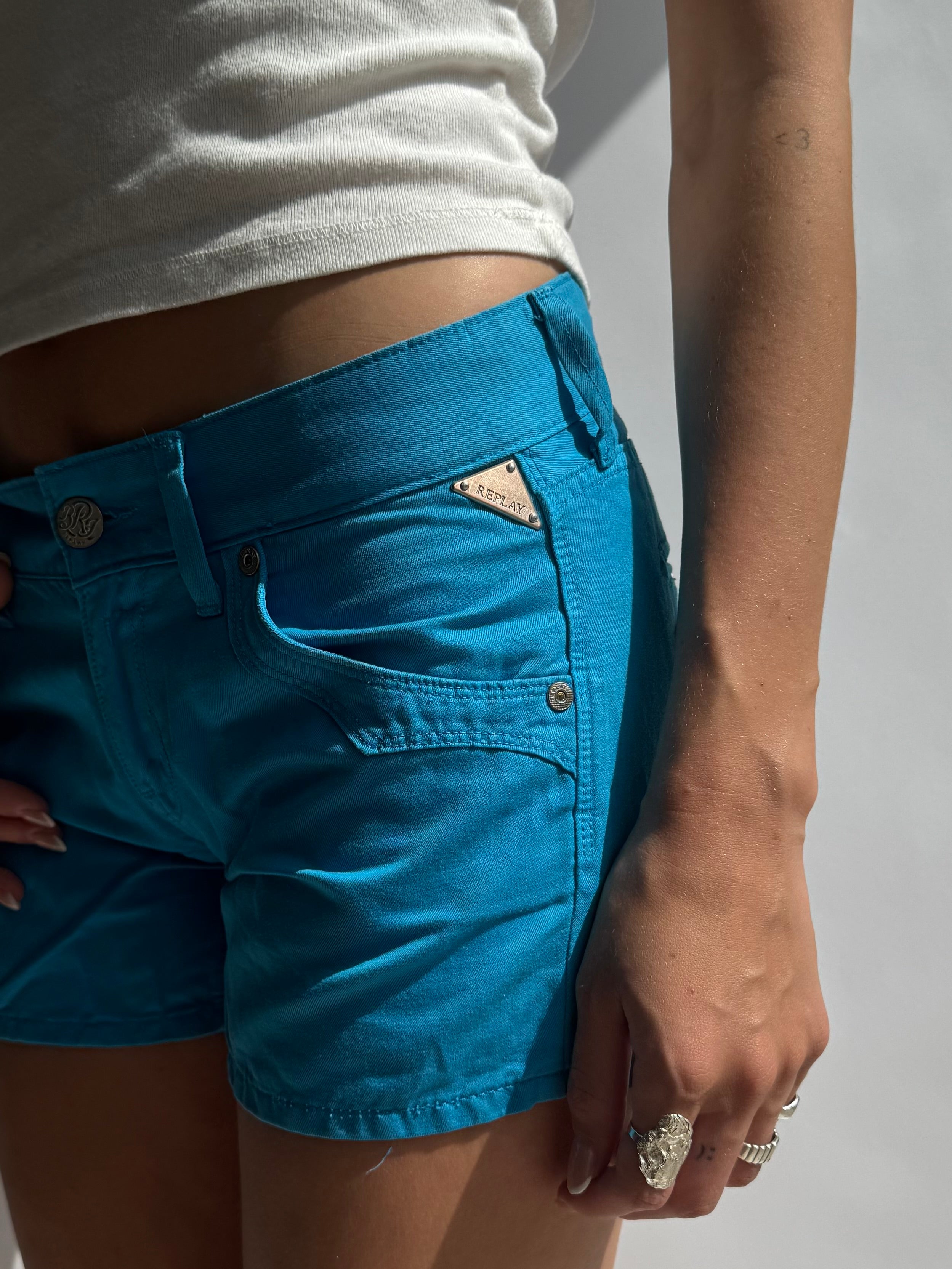 מכנסיים קצרים טורקיז Replay (36)