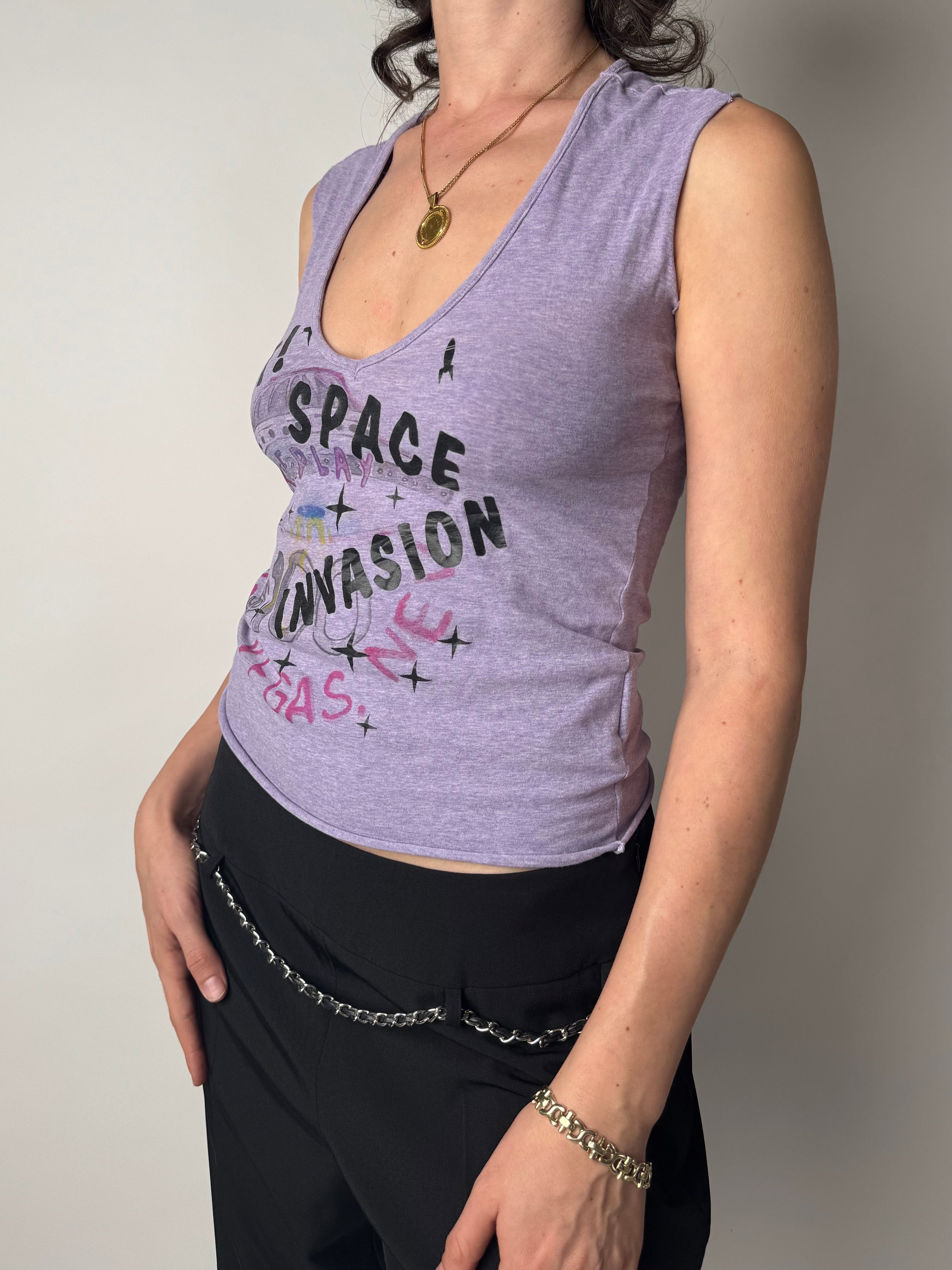 גופיה סגלגלה עם הדפס Replay (XS)