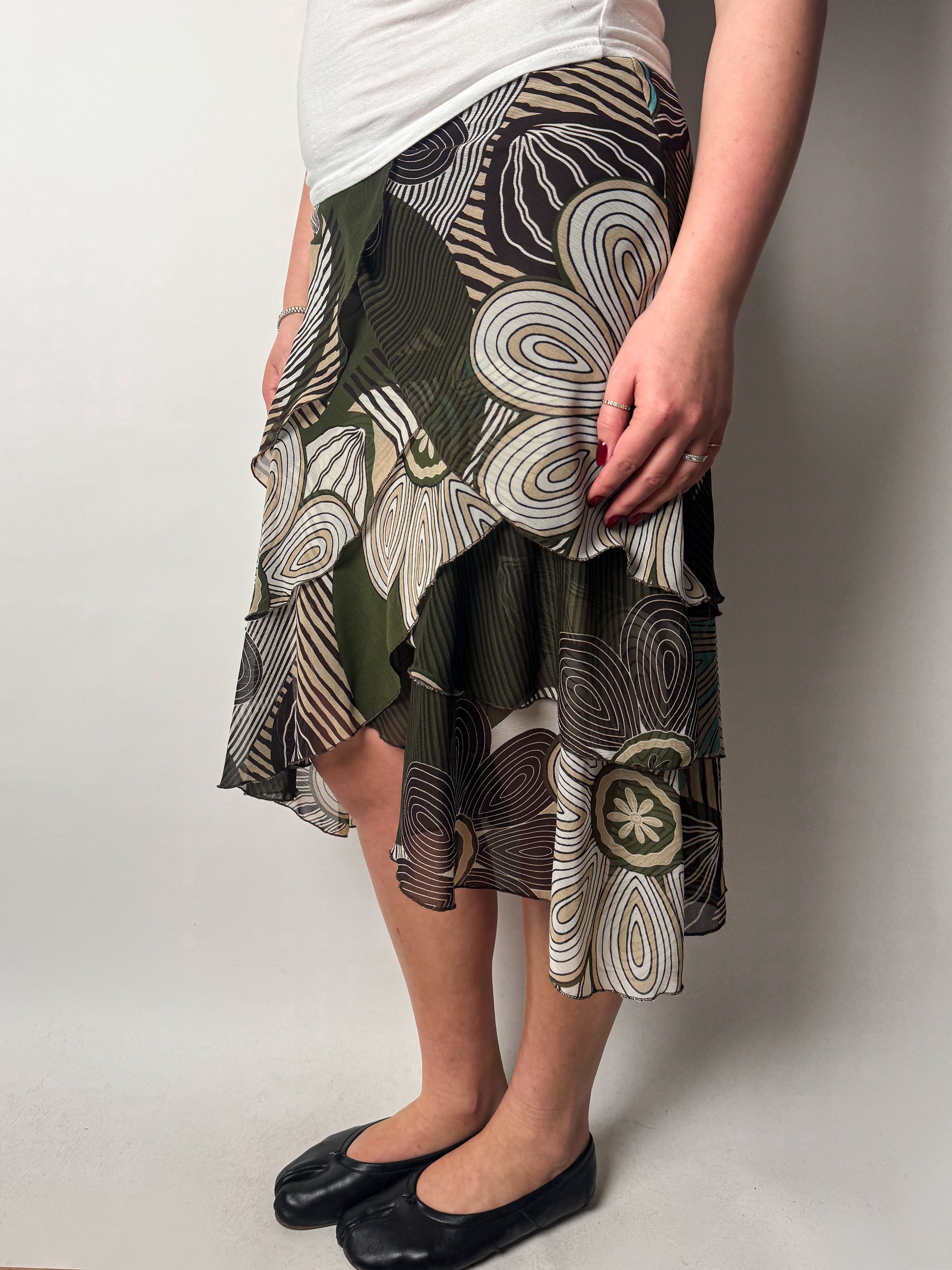 חצאית שיפון שכבות (40)