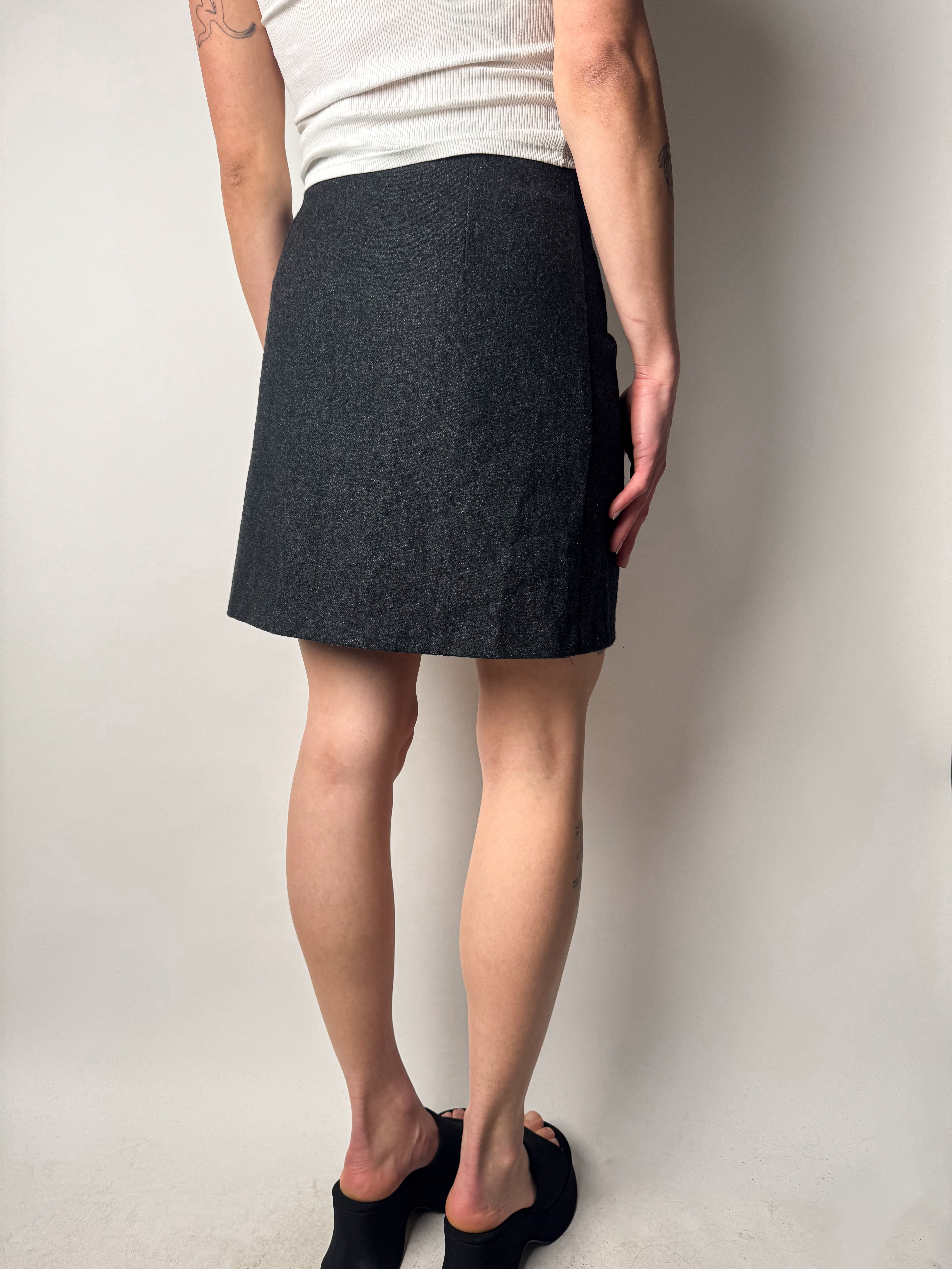 חצאית צמר מעטפת (38)