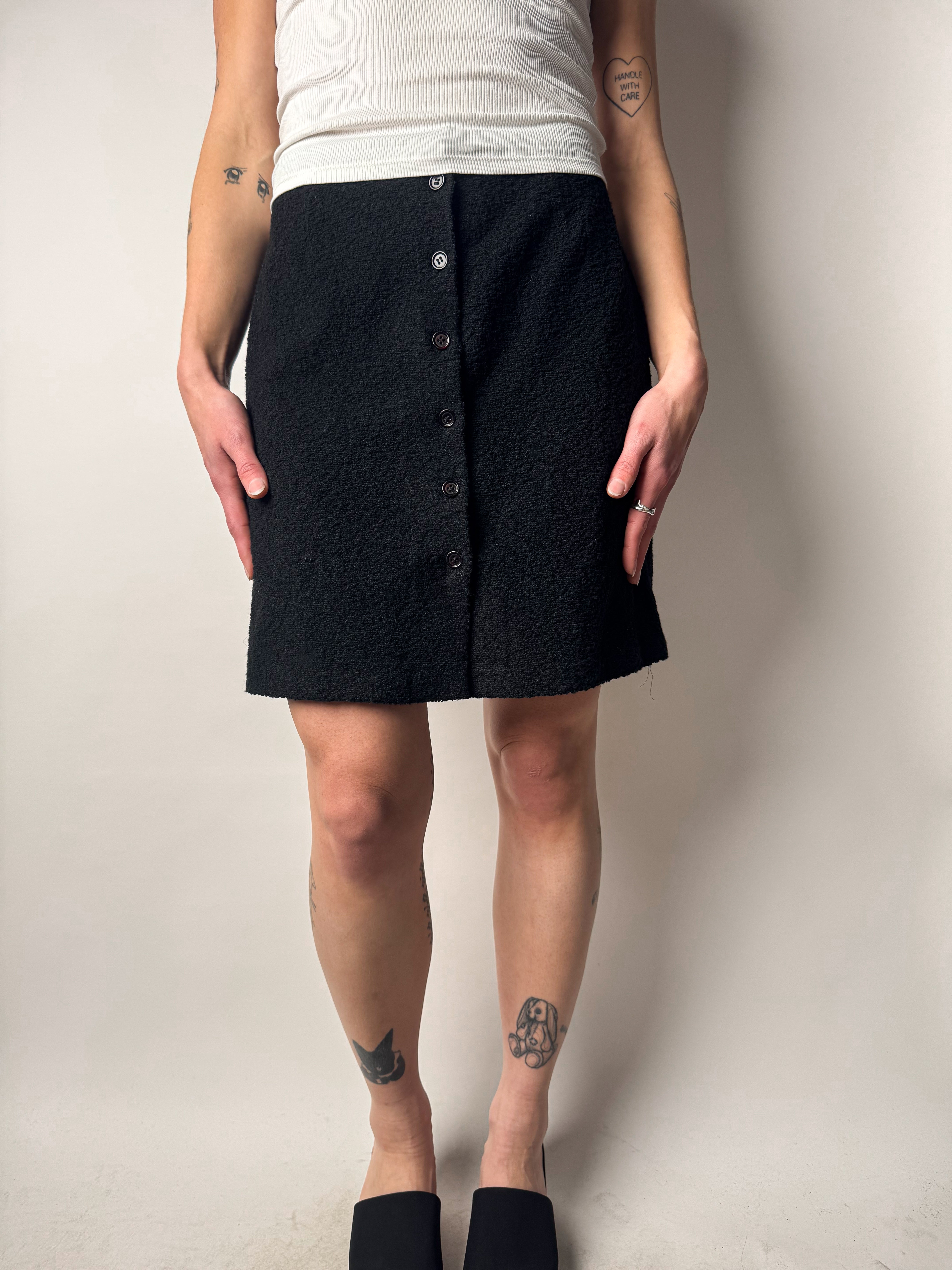 חצאית צמר כפתורים (36-38)