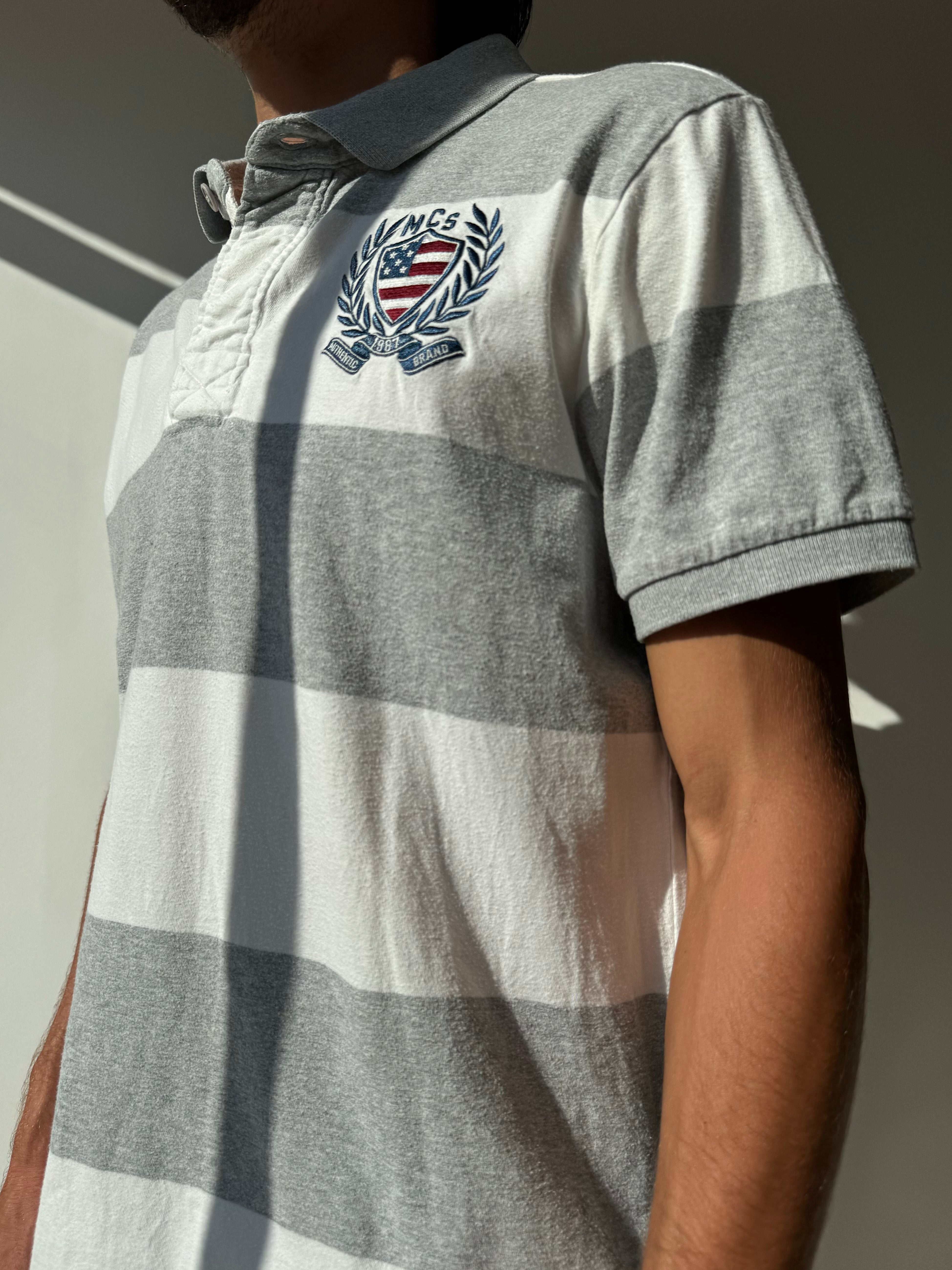 חולצת פולו פסים Marlboro Classics (M-L)