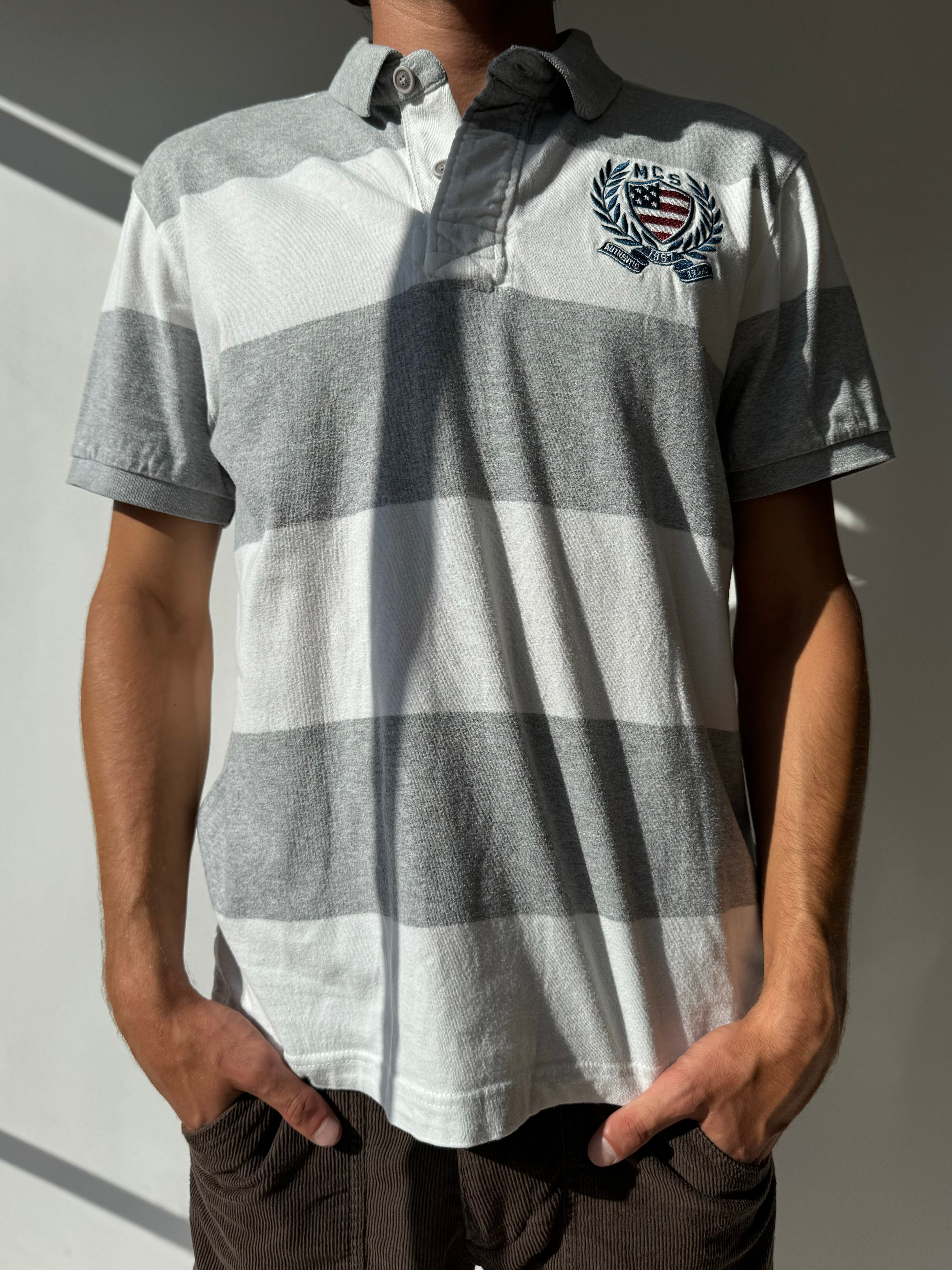 חולצת פולו פסים Marlboro Classics (M-L)