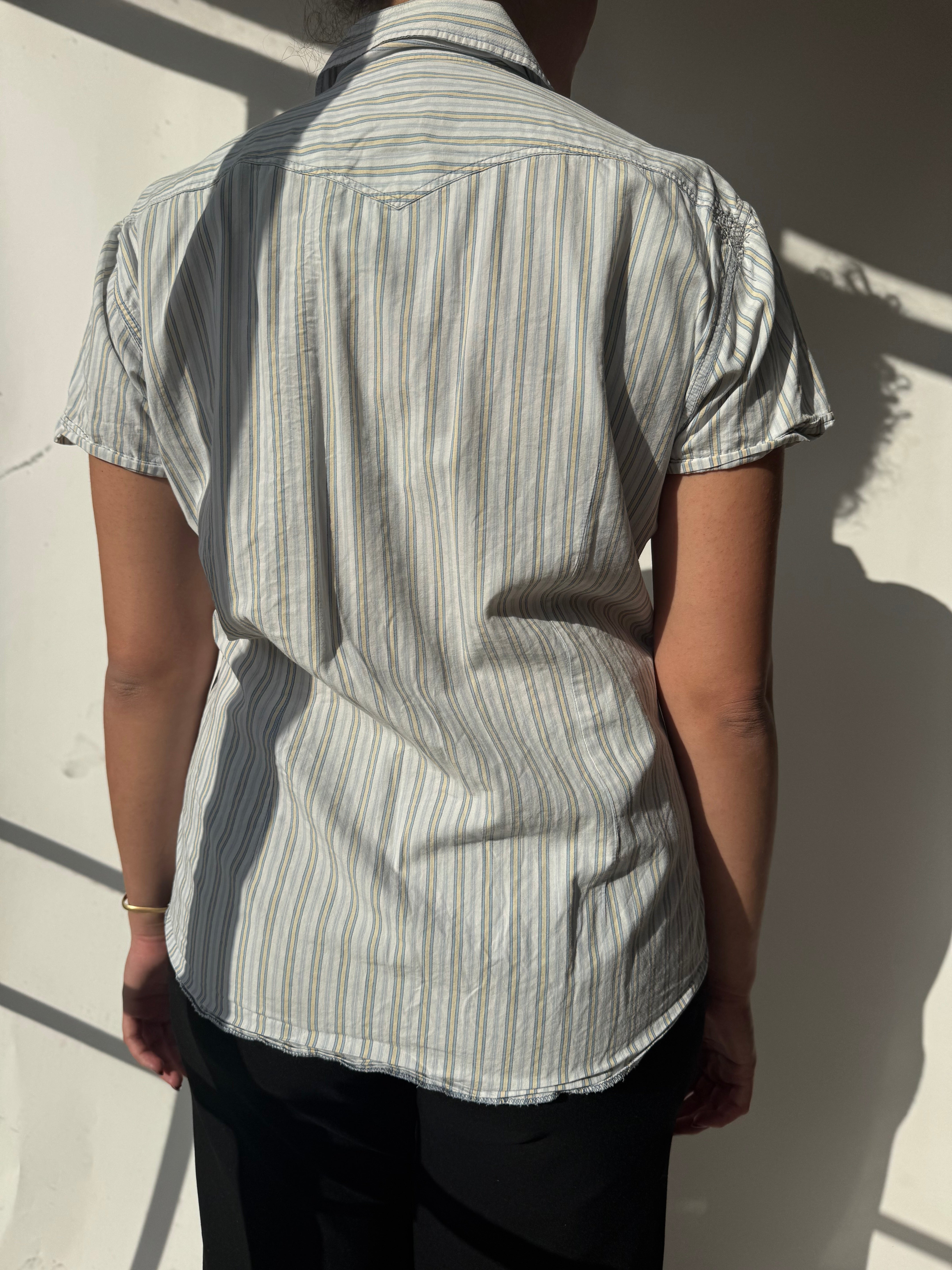 חולצה מכופתרת פסים Lee (XL)