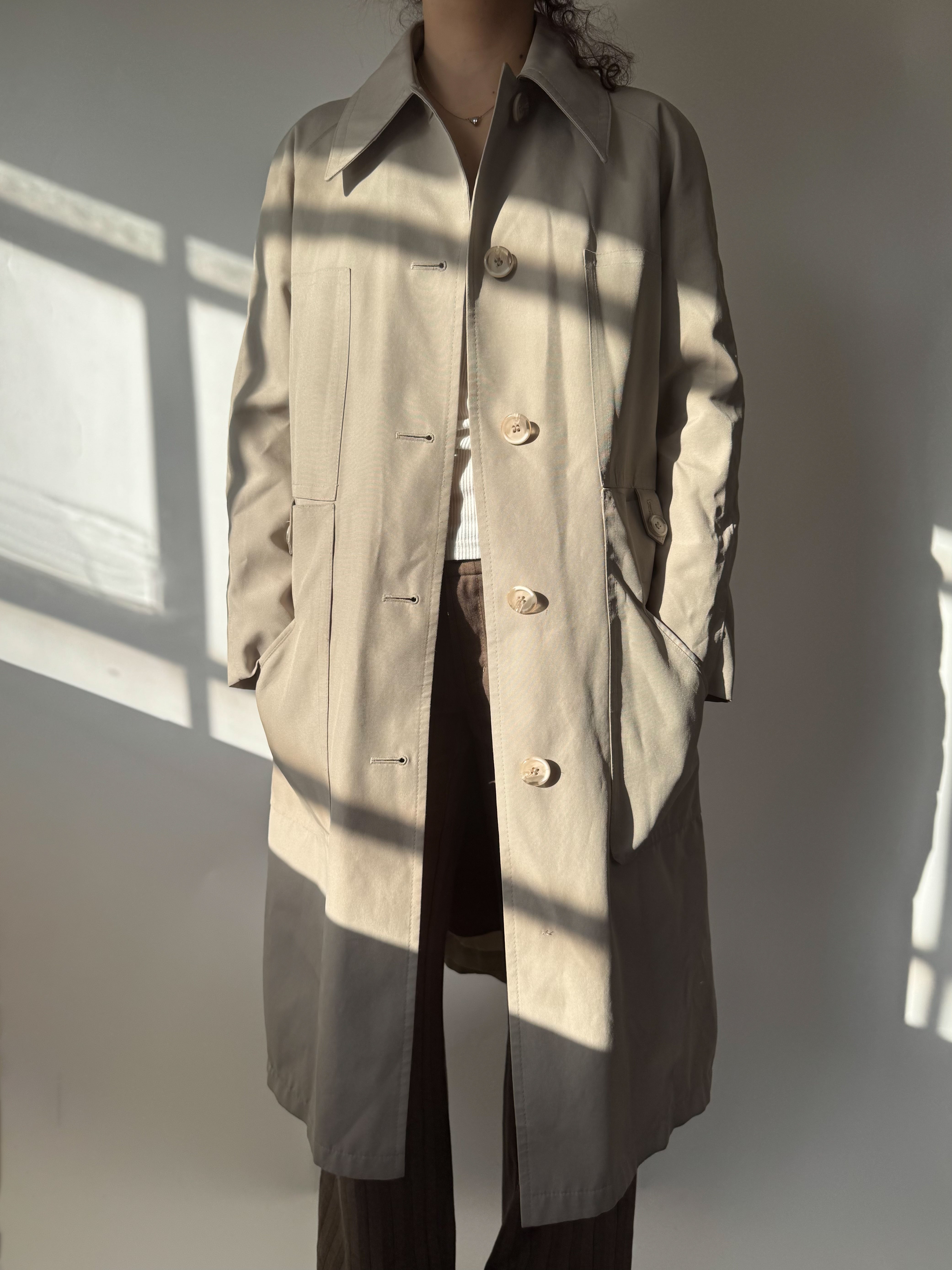 מעיל טרנץ׳ בז׳ (XS)