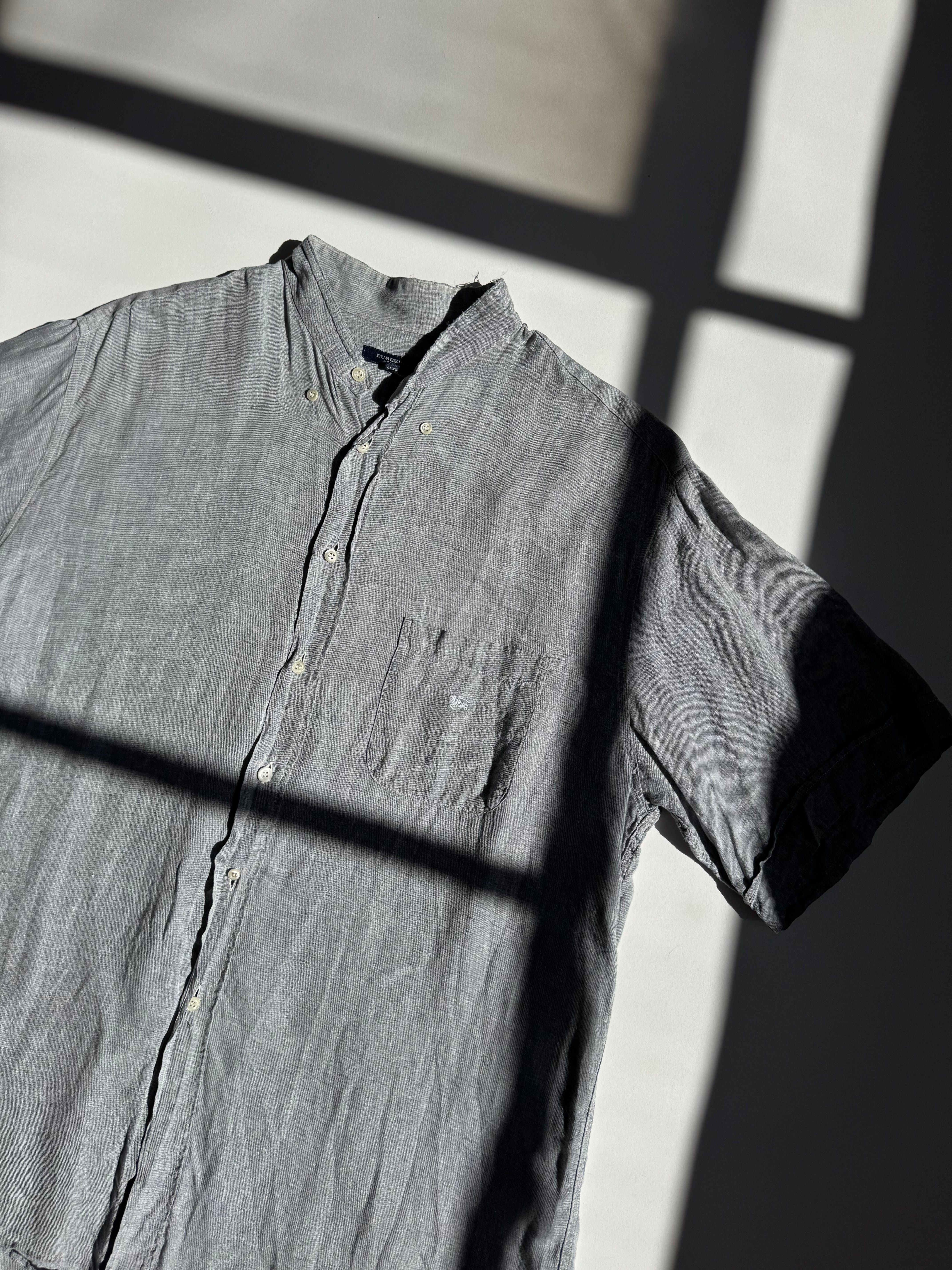 חולצת פשתן מכופתרת Burberry (L)