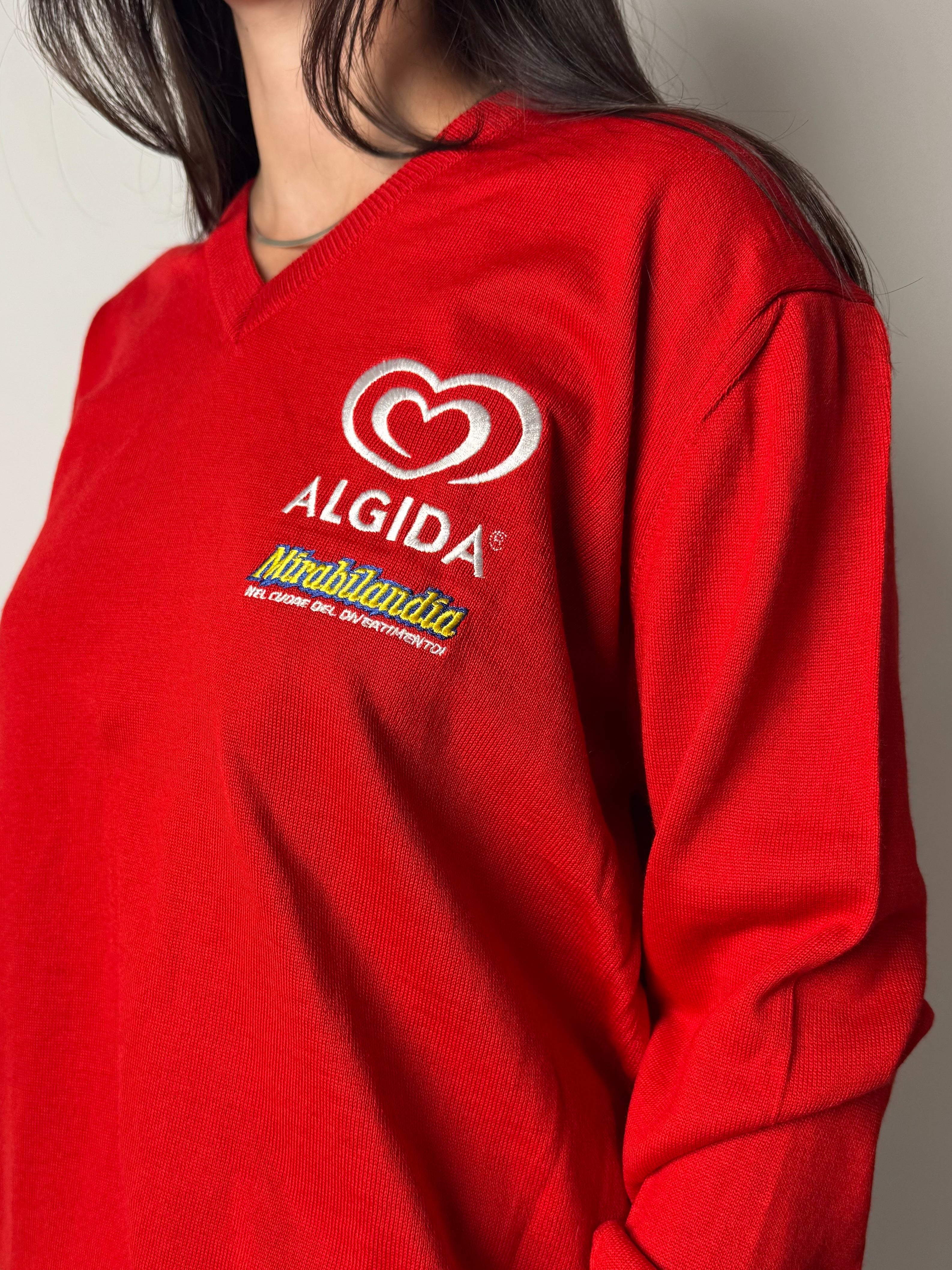 סריג לוגו אדום (M)