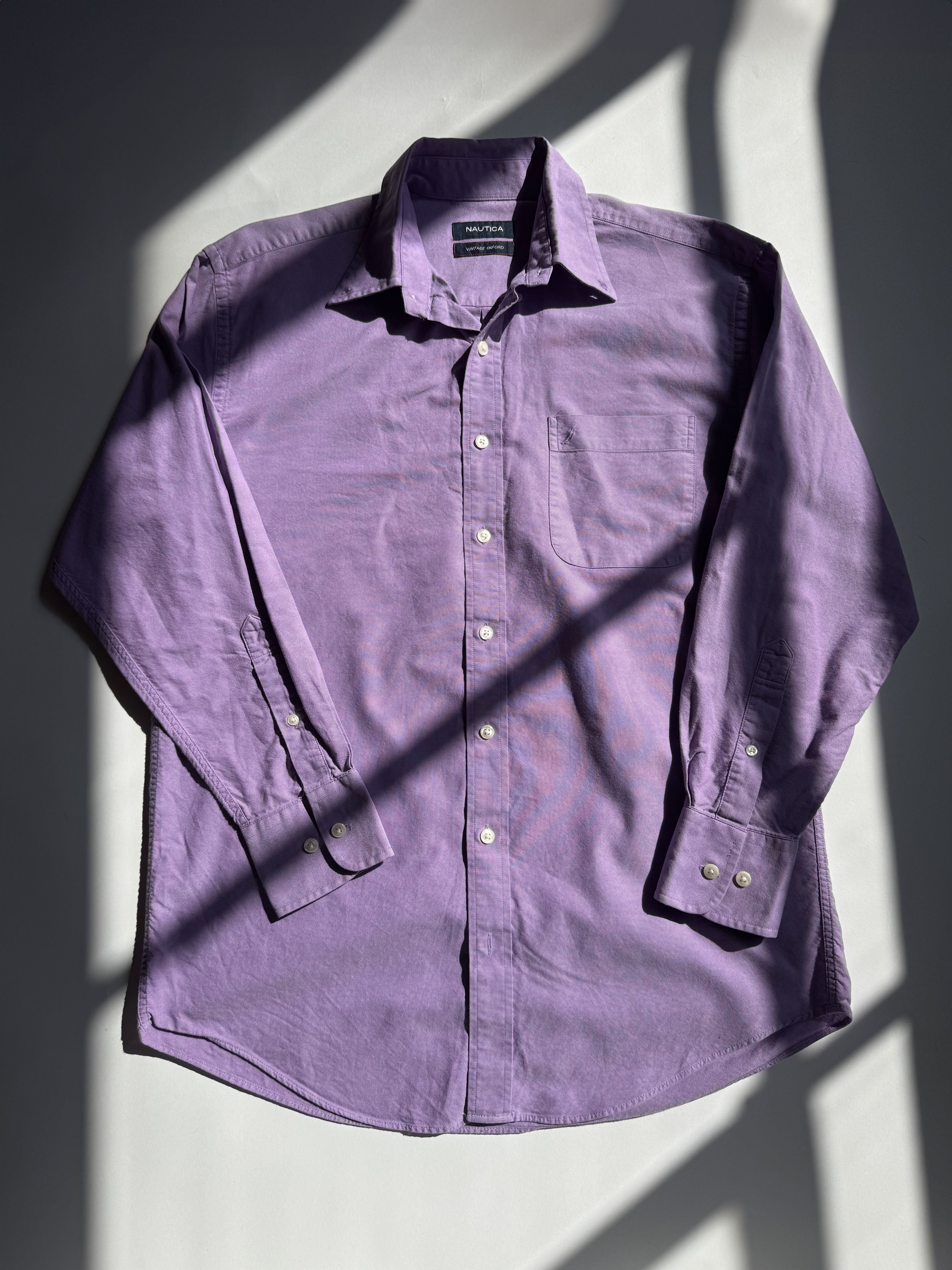 חולצה מכופתרת סגולה Nautica (M)