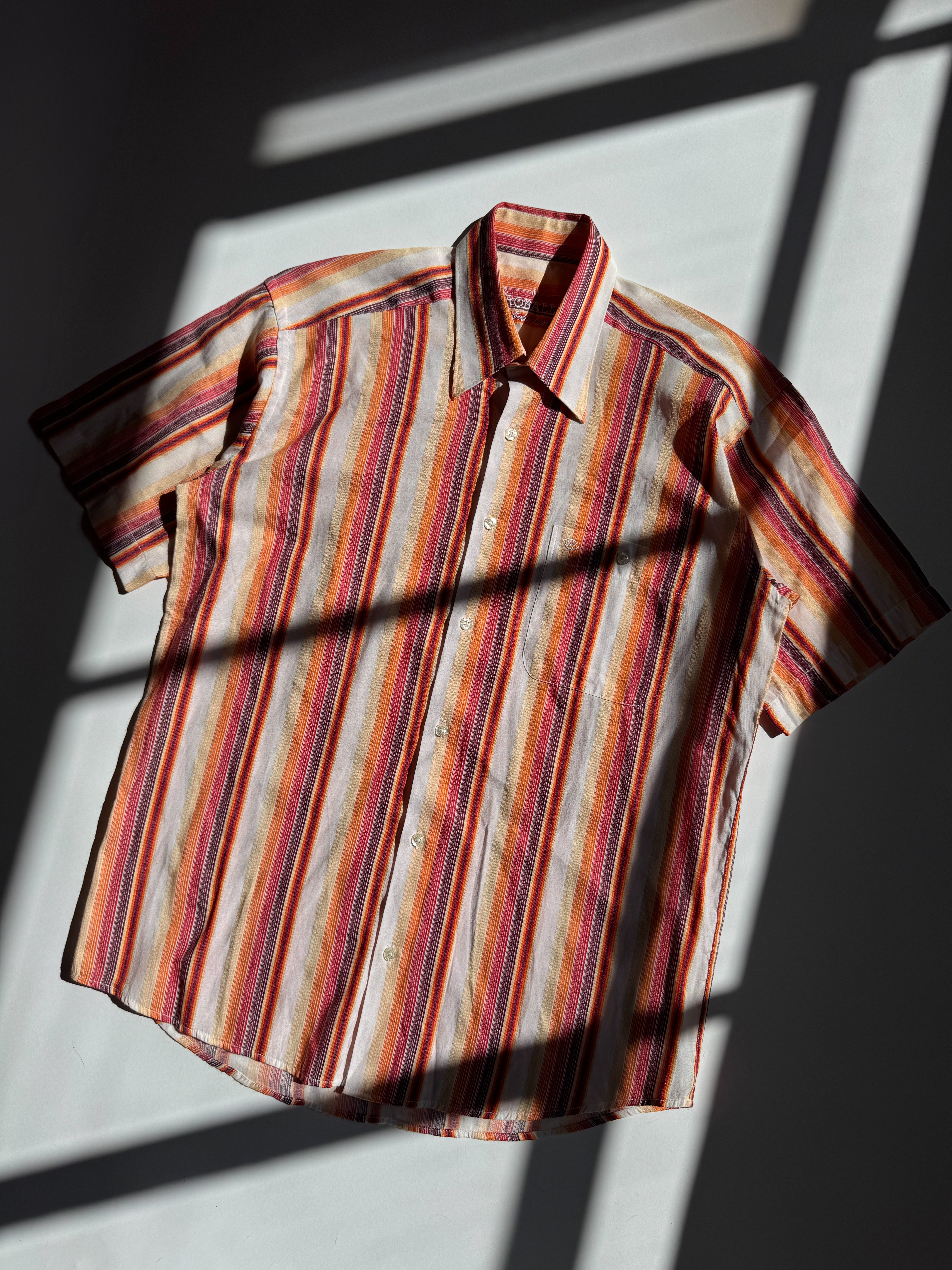 חולצה מכופתרת פסים (M)