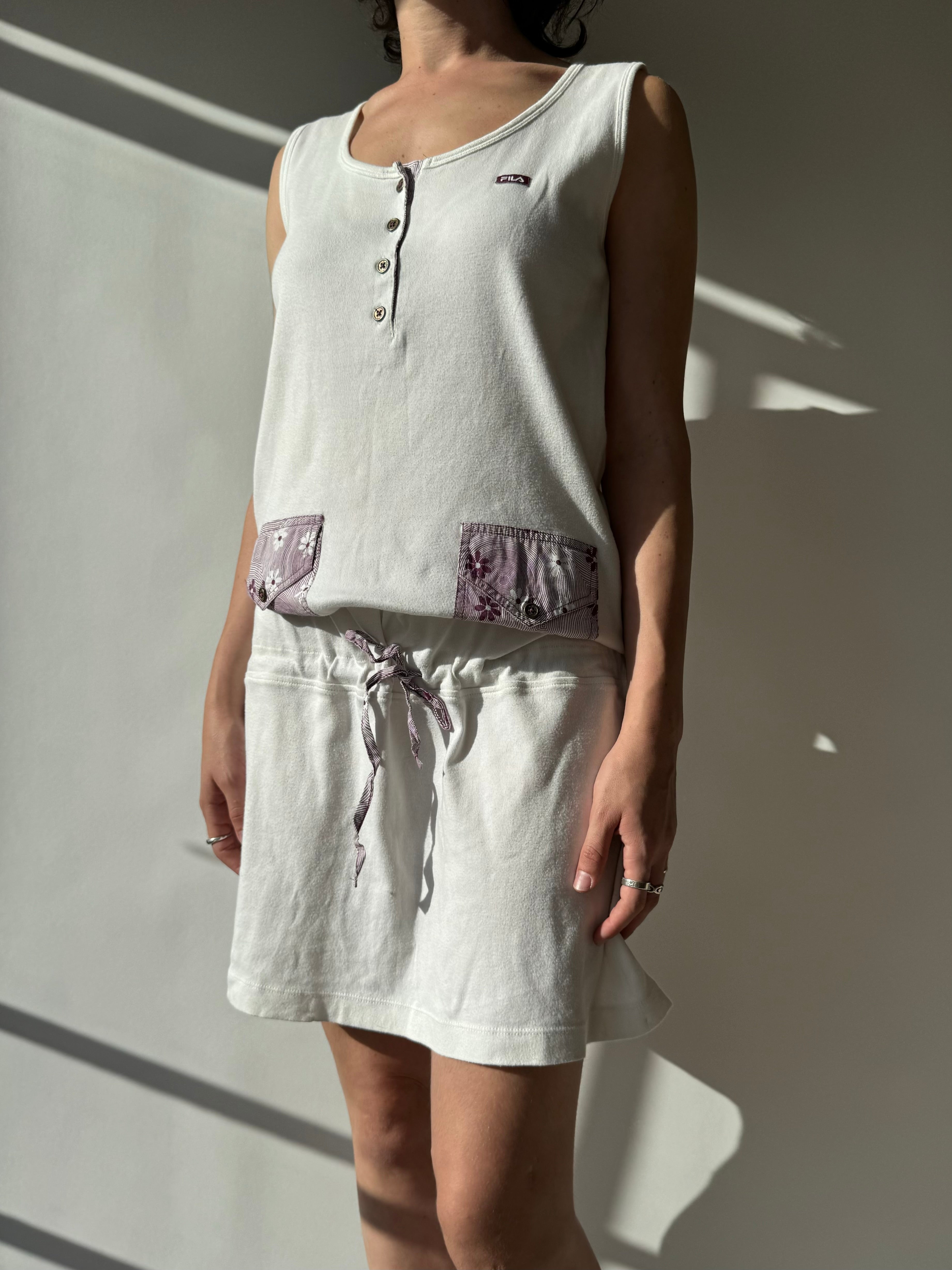 שמלת מידי עם הדפס Fila (M)