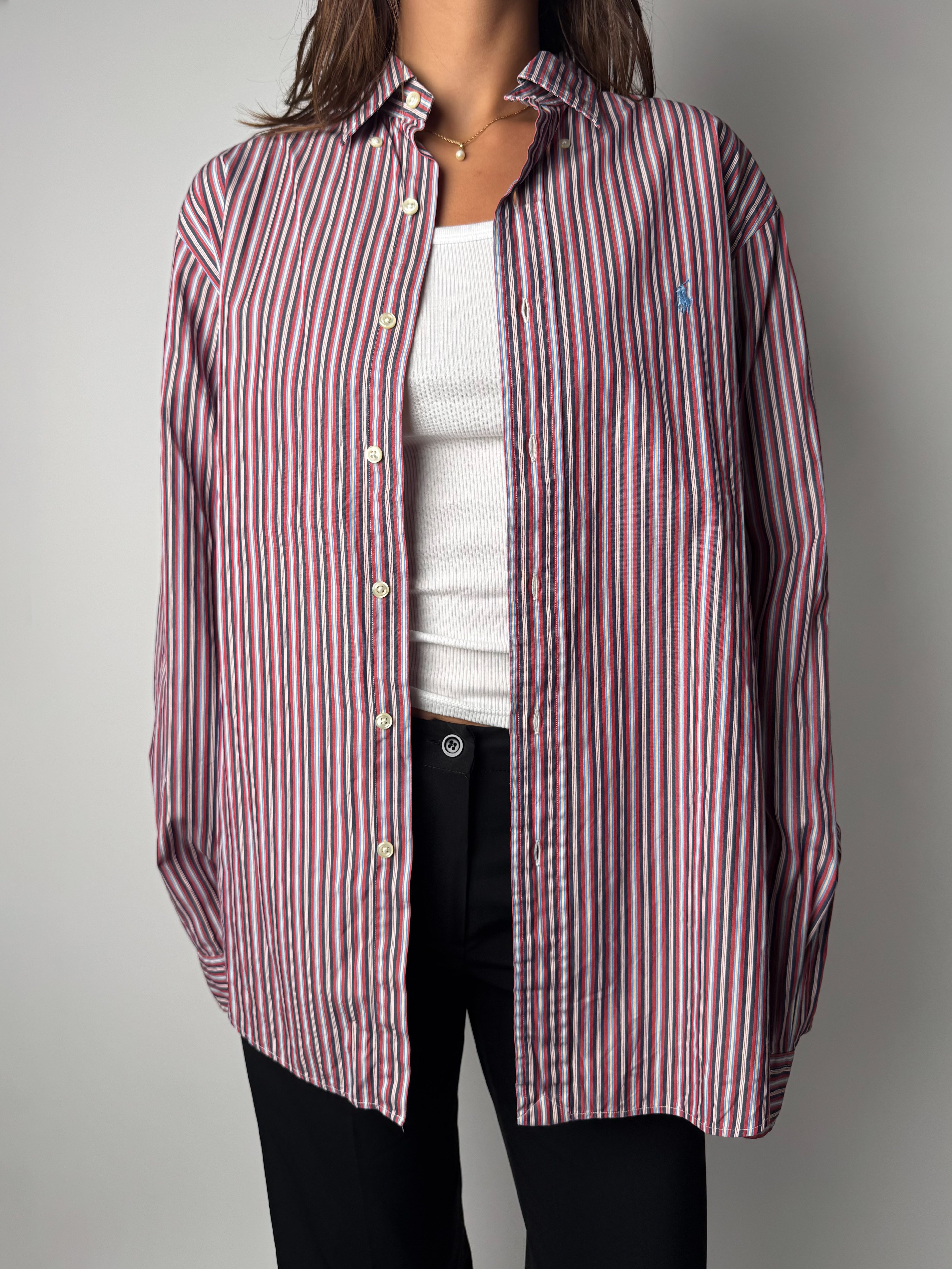 חולצה מכופתרת פסים Polo Ralph Lauren (L)