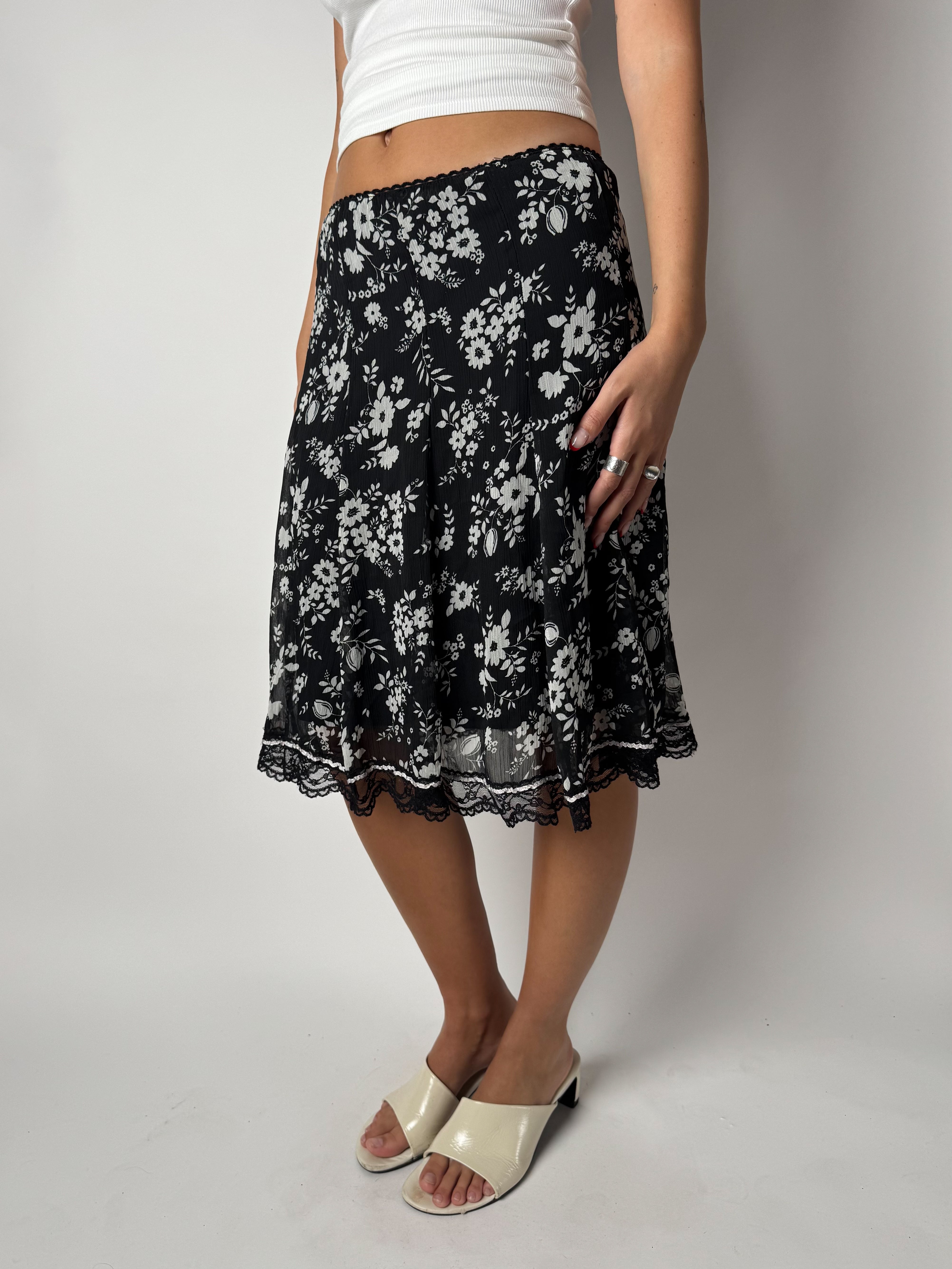 חצאית מידי פרחונית שיפון (34)