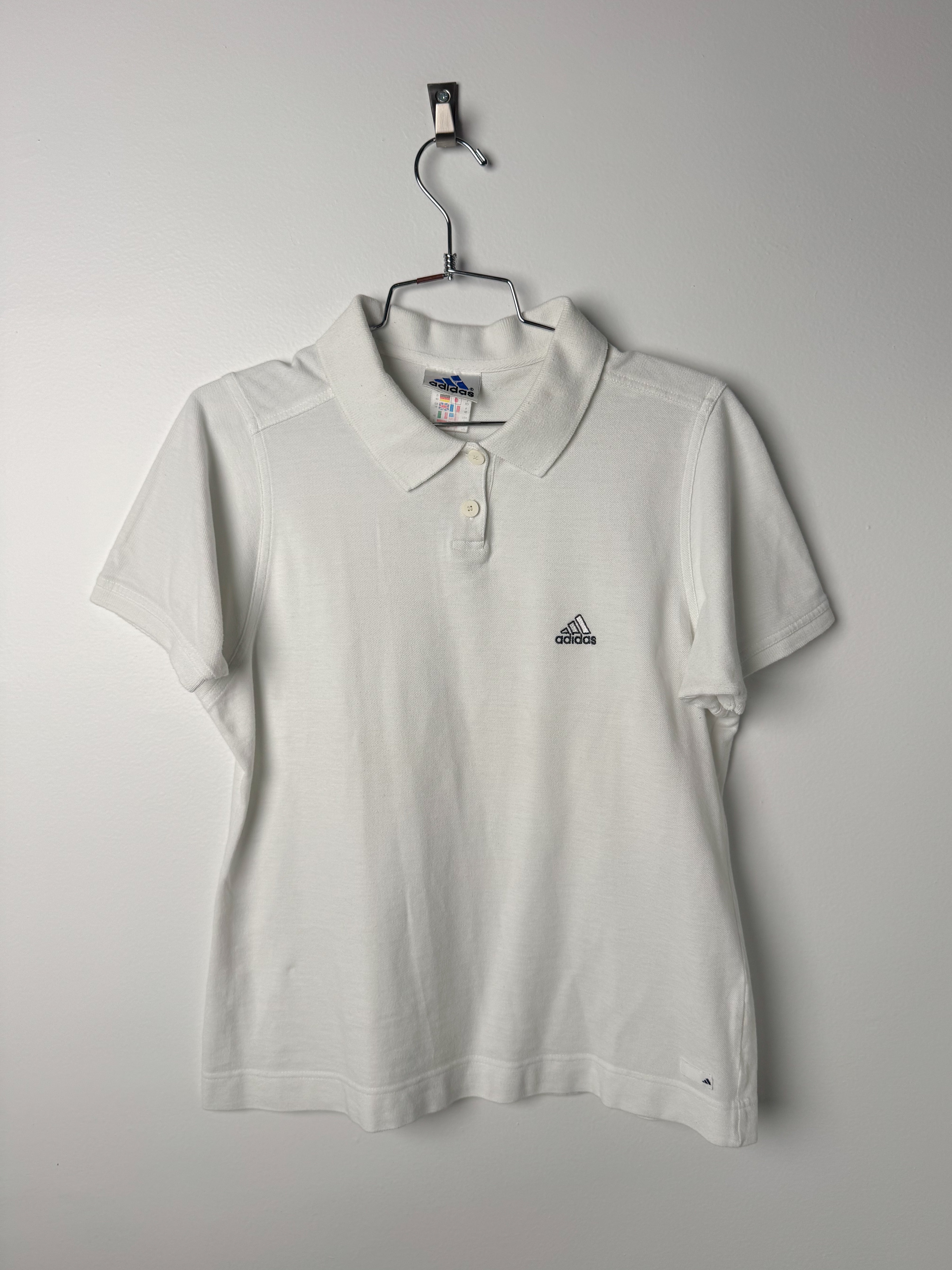 חולצת פולו לבנה Adidas 1999 (M)