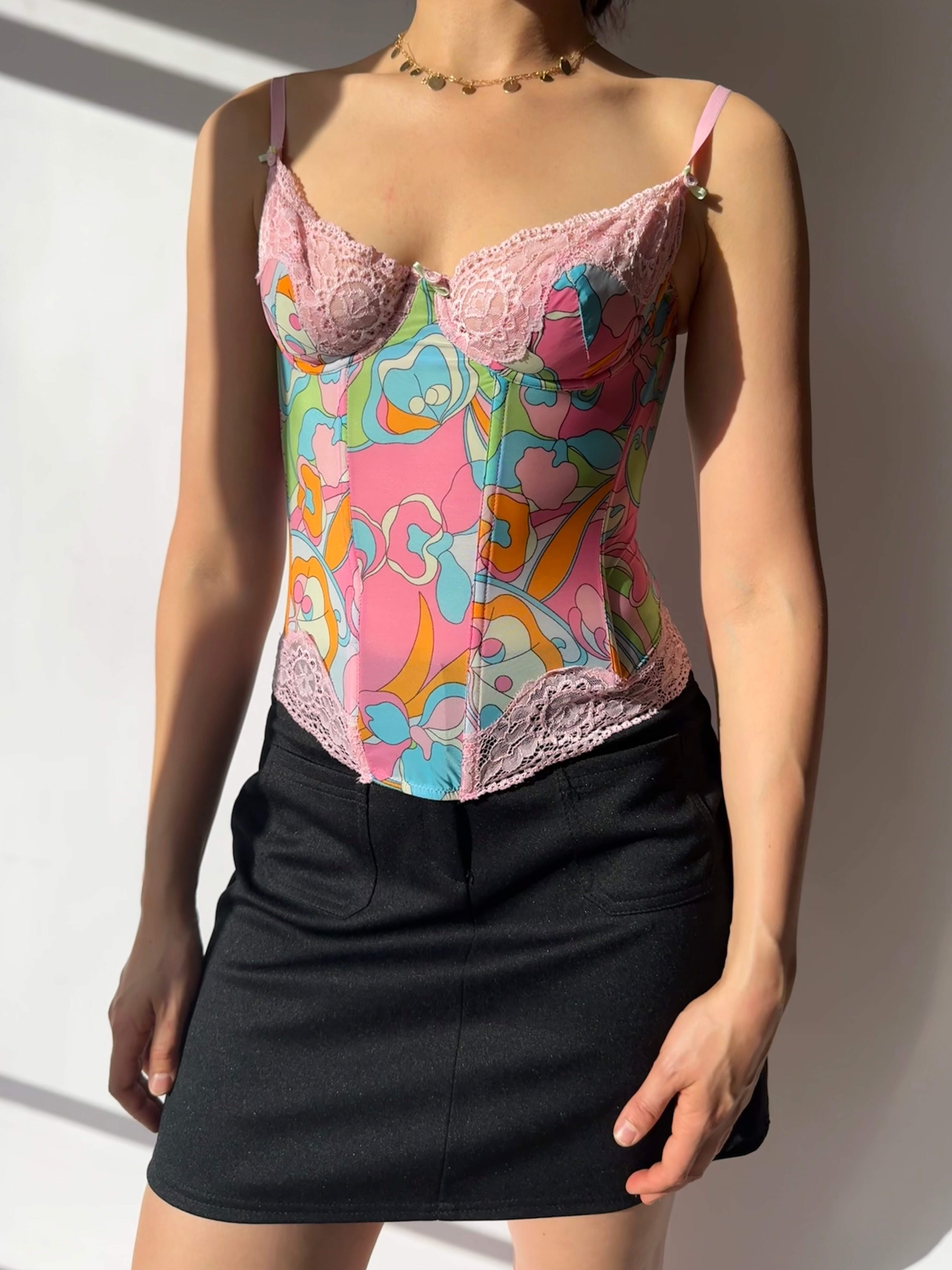 גופיית מחוך צבעונית (XS)