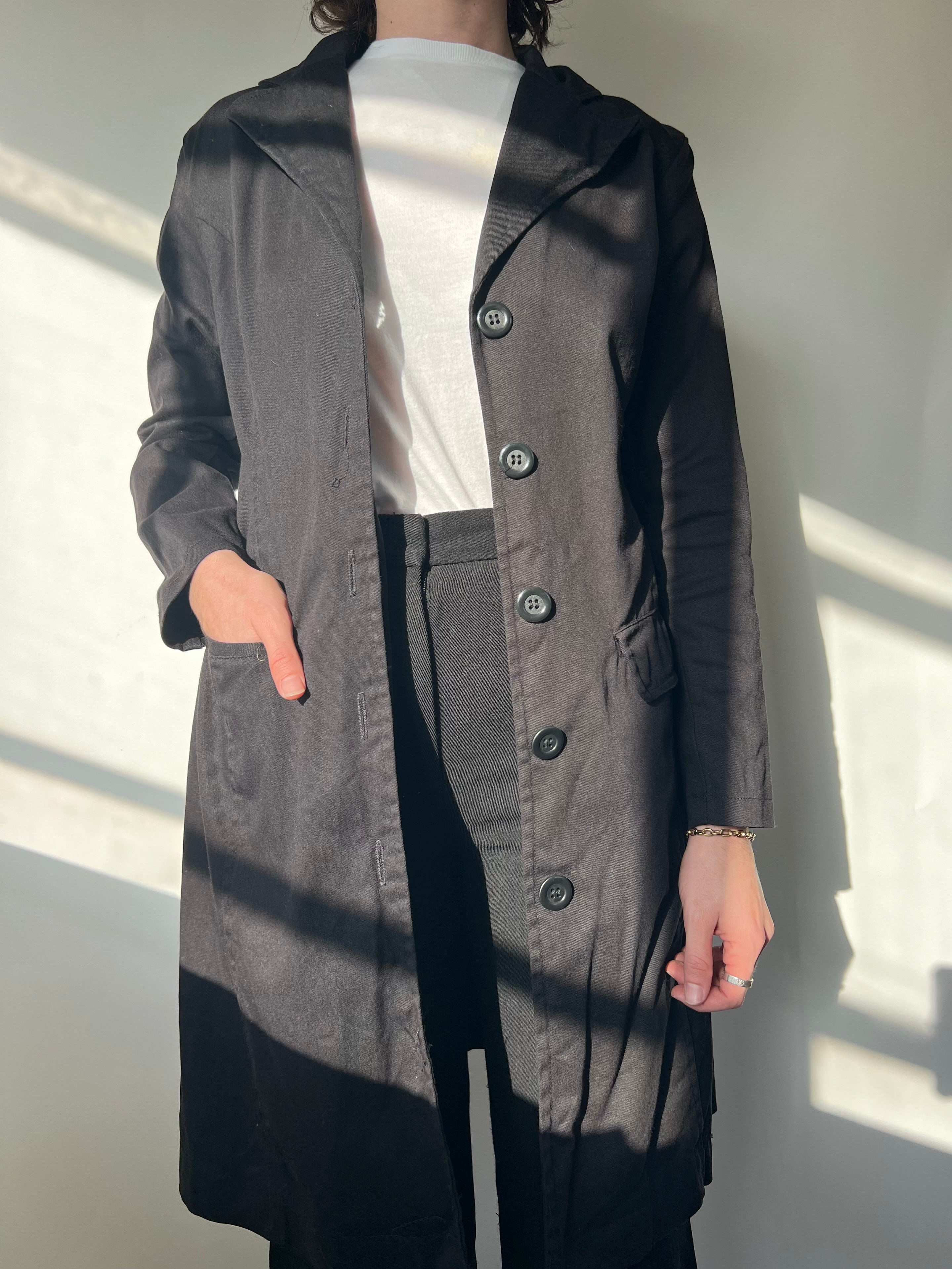 מעיל ארוך שחור (S)