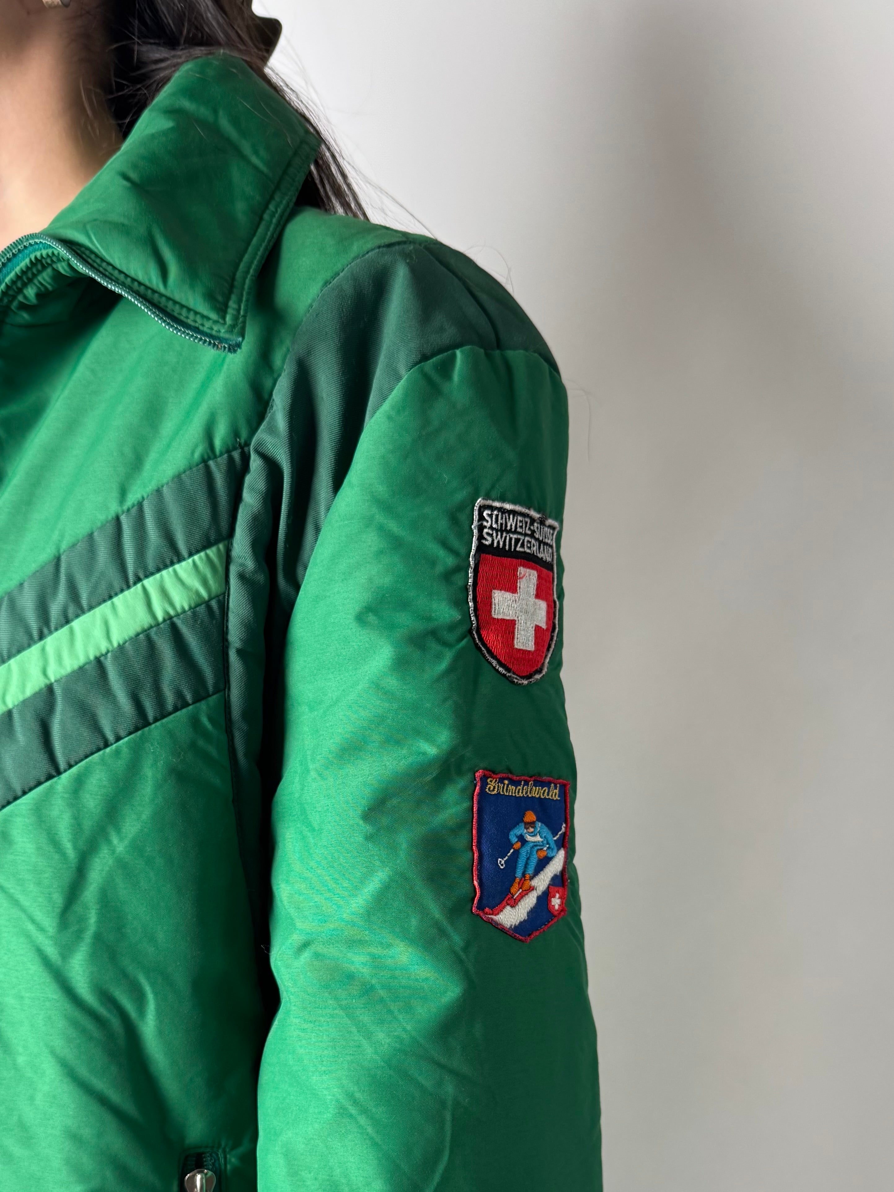 מעיל פוף ירוק (M)