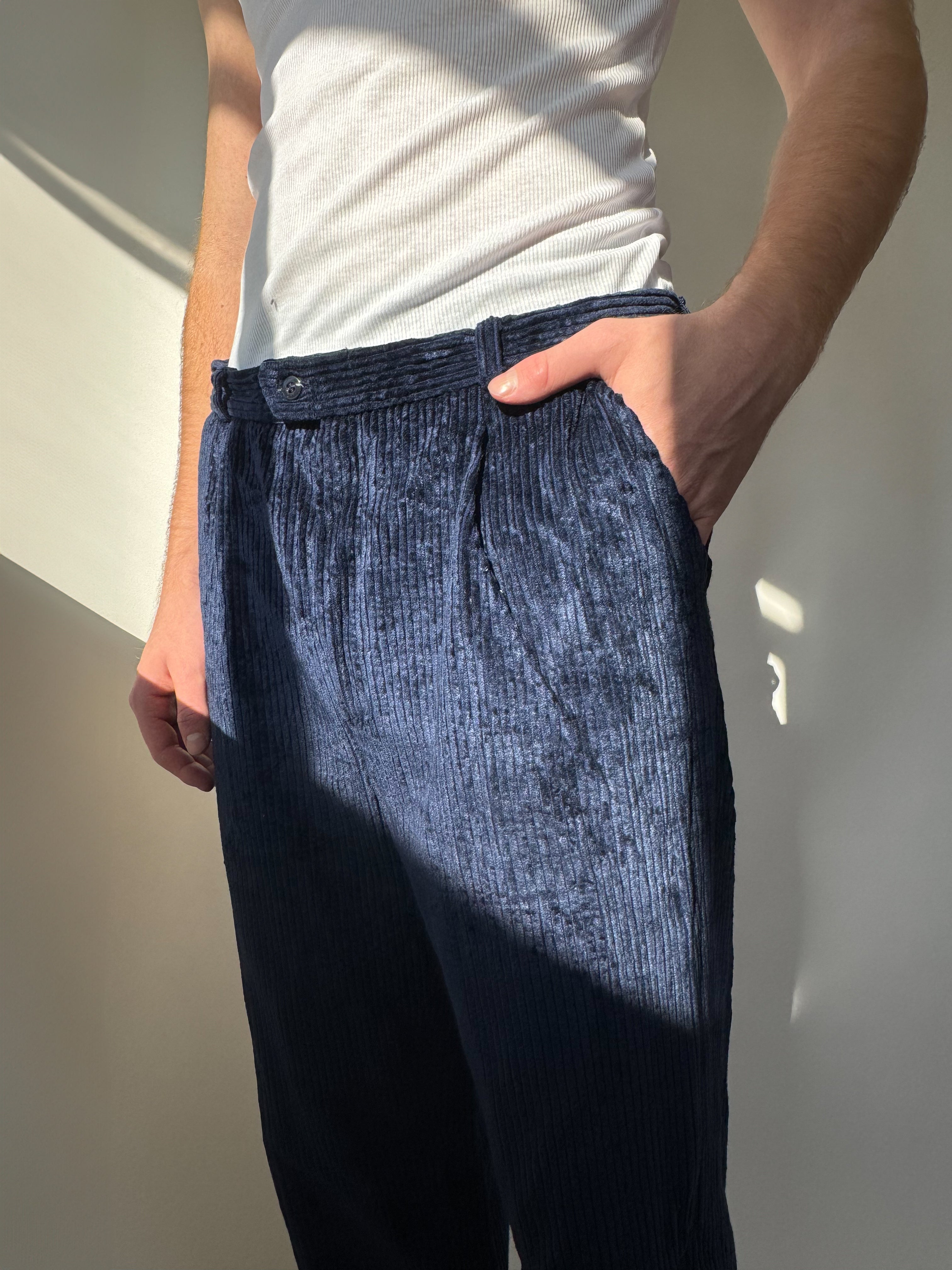 מכנסי קורדרוי כחולים (46)