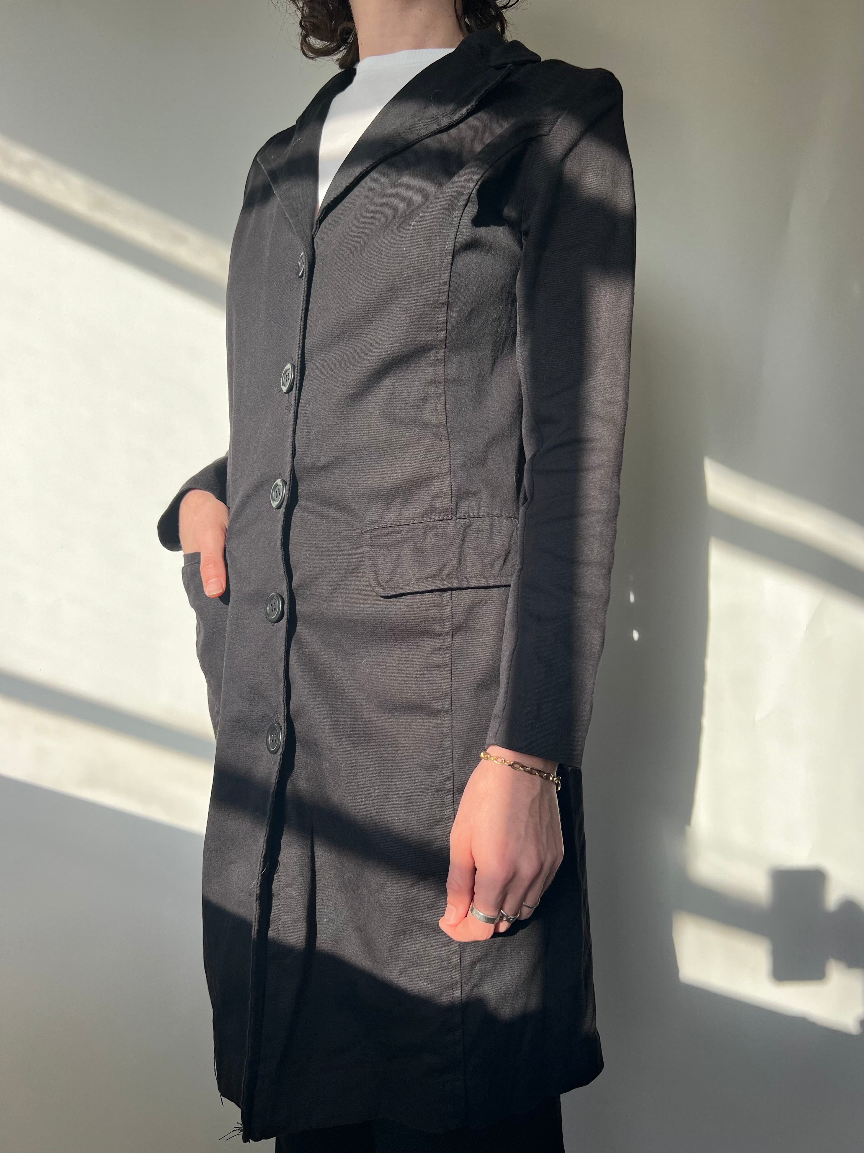 מעיל ארוך שחור (S)