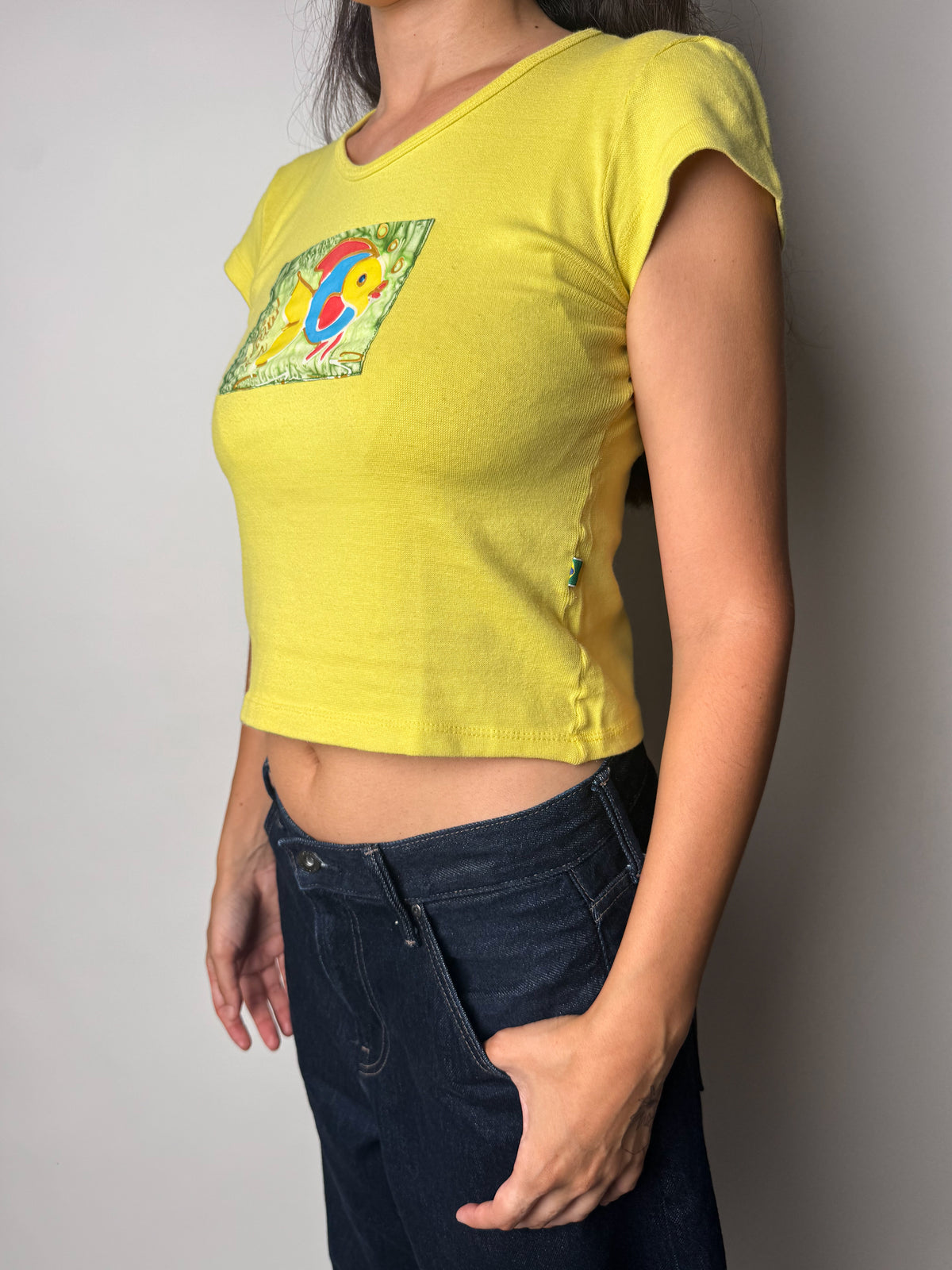 בייבי טי שרט בהדפס דג (M)