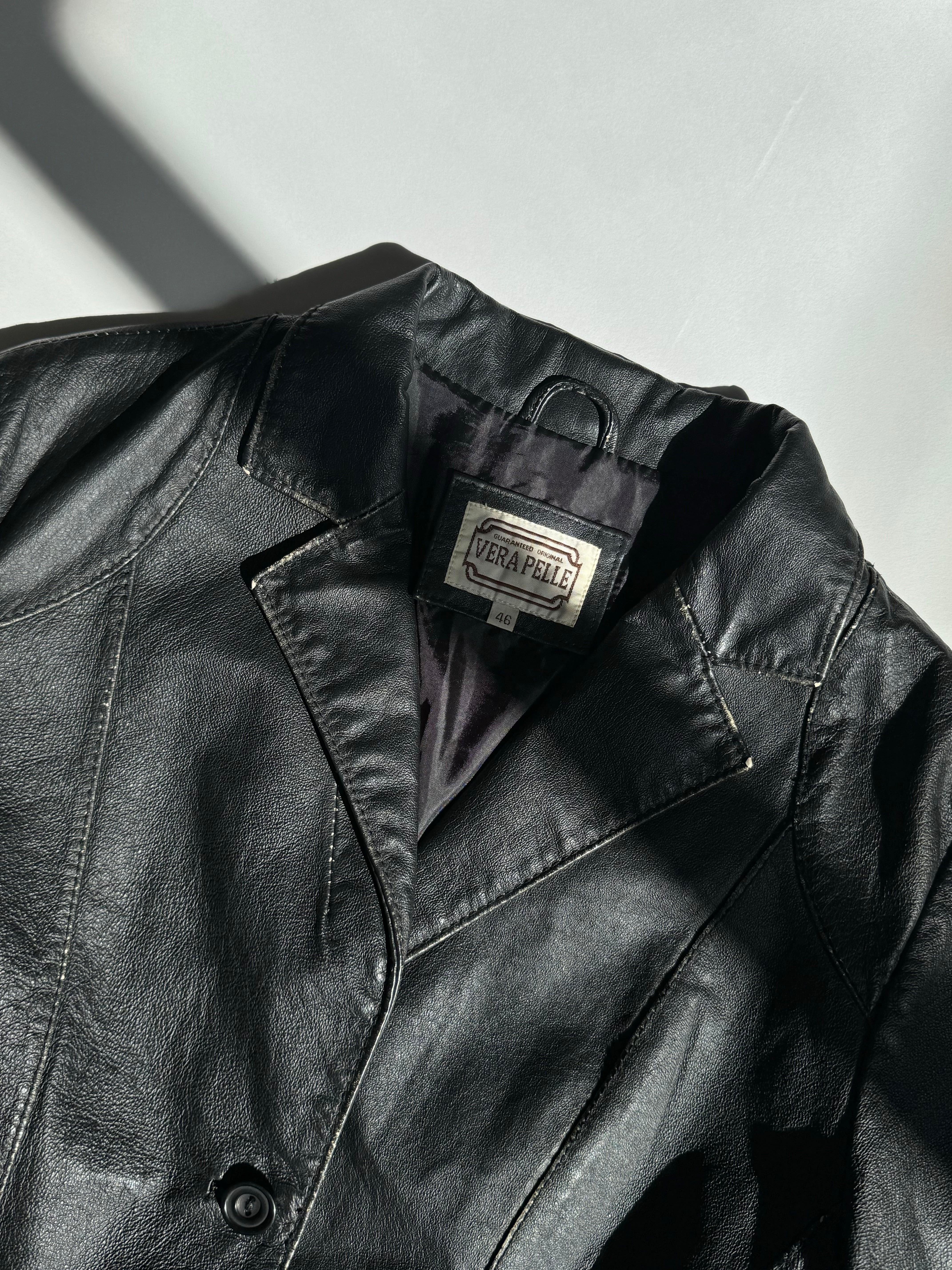 ג׳קט עור בייקר (S)