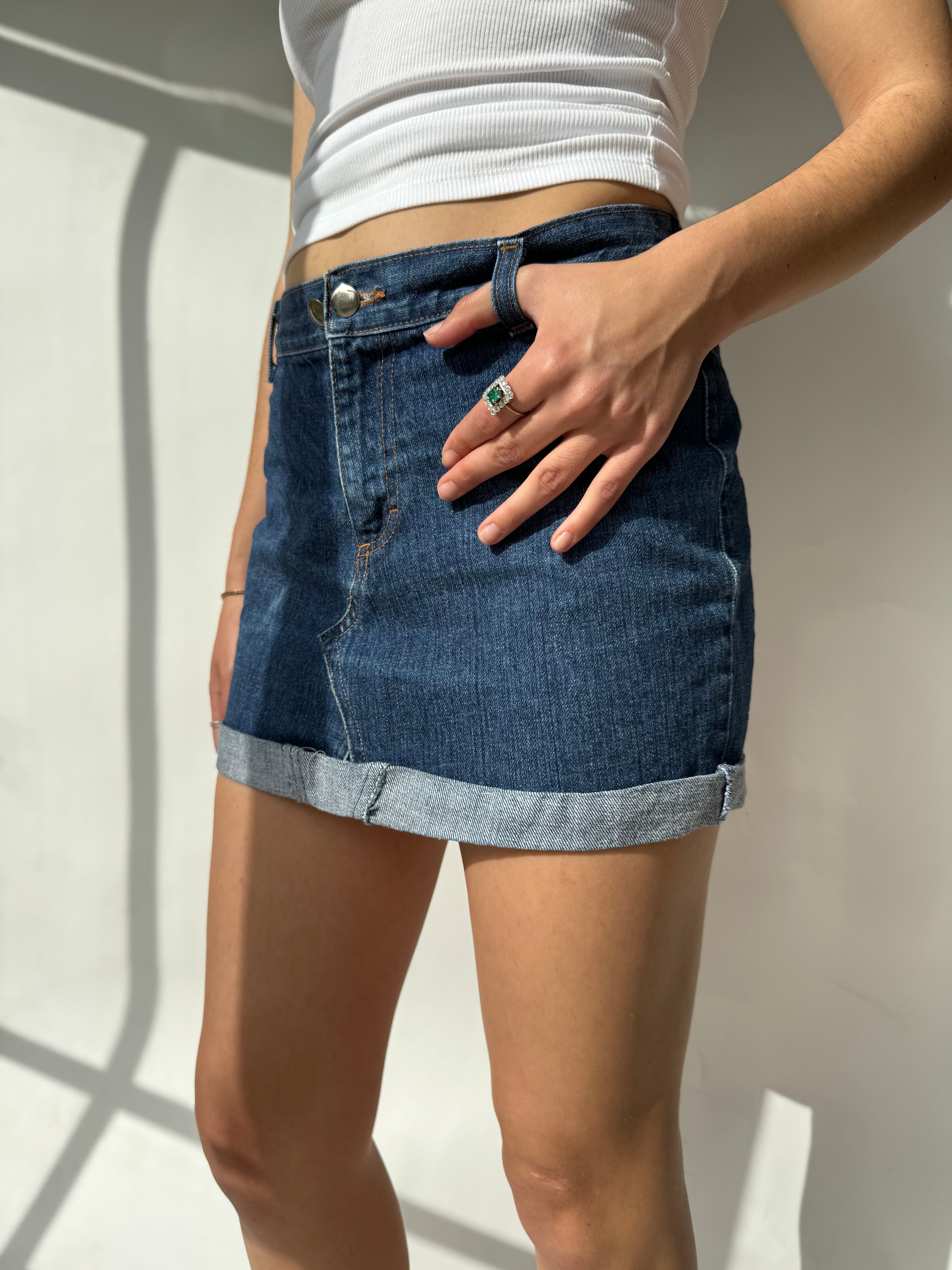 חצאית ג׳ינס קצרה (36)