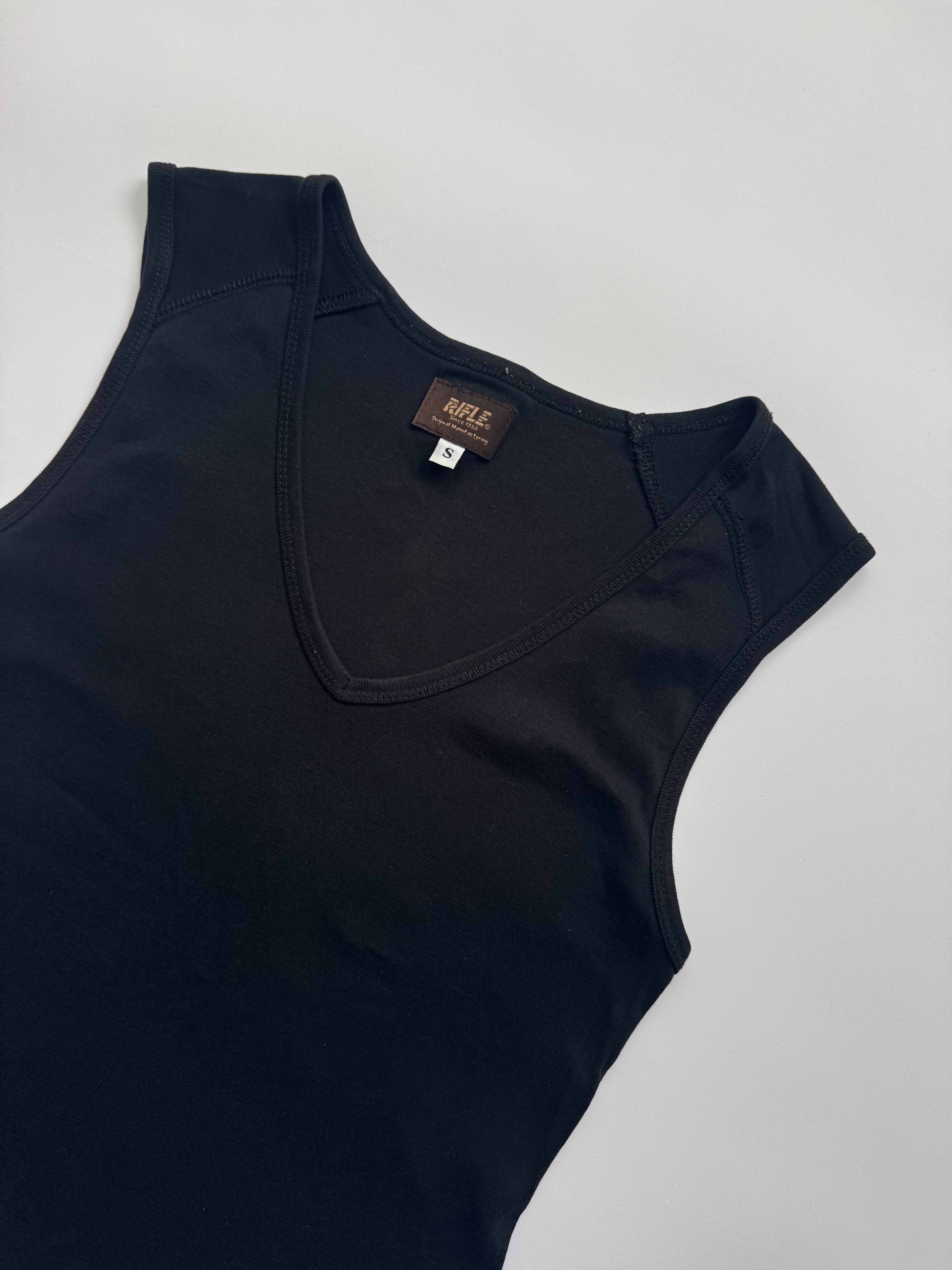 גופיית כותנה שחורה Rifle (S)