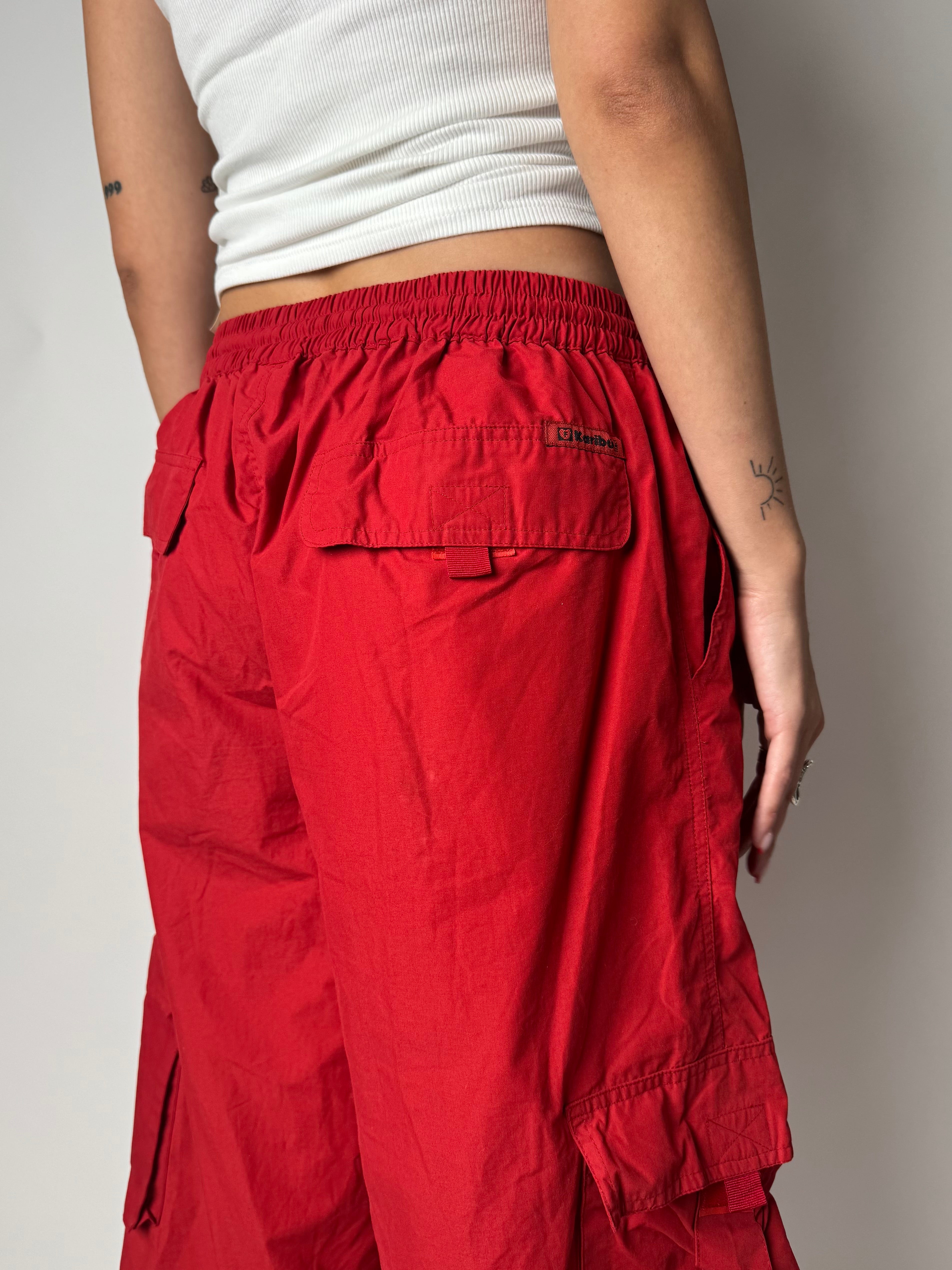 מכנסי דגמ״ח 3/4 אדומים (36-38)