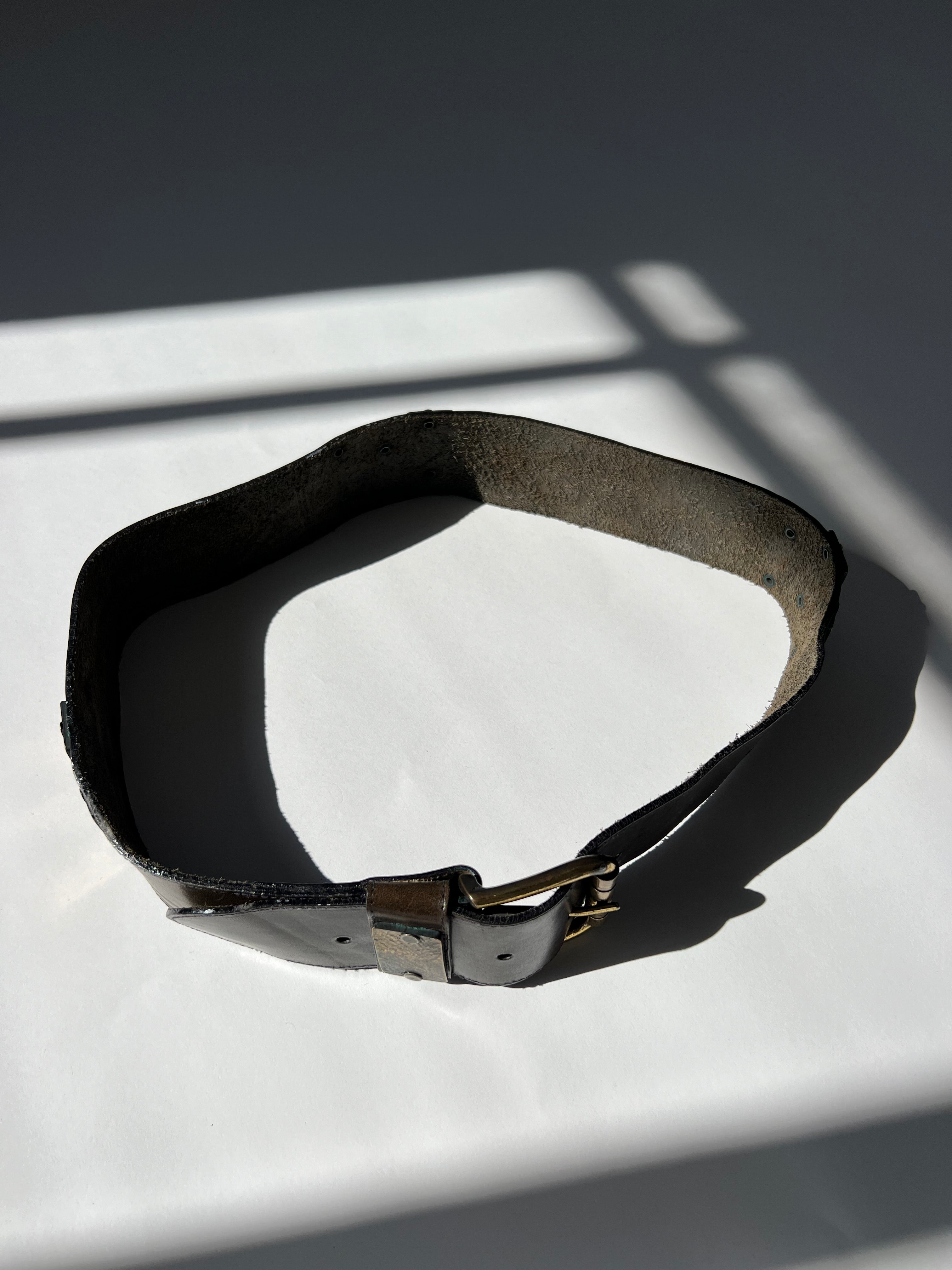 חגורת עור עבה (34-36)