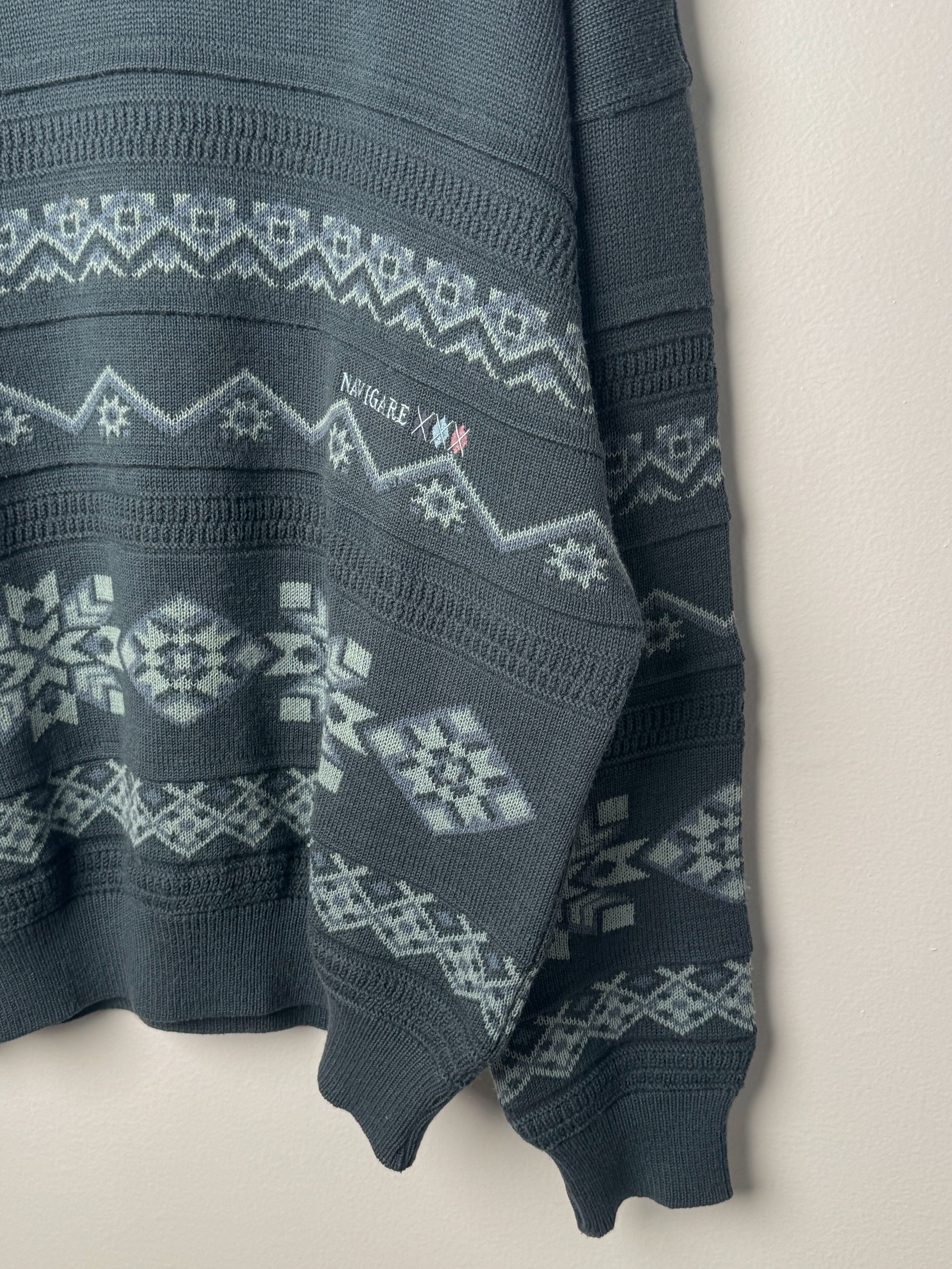 (L) סריג בהדפס גיאומטרי