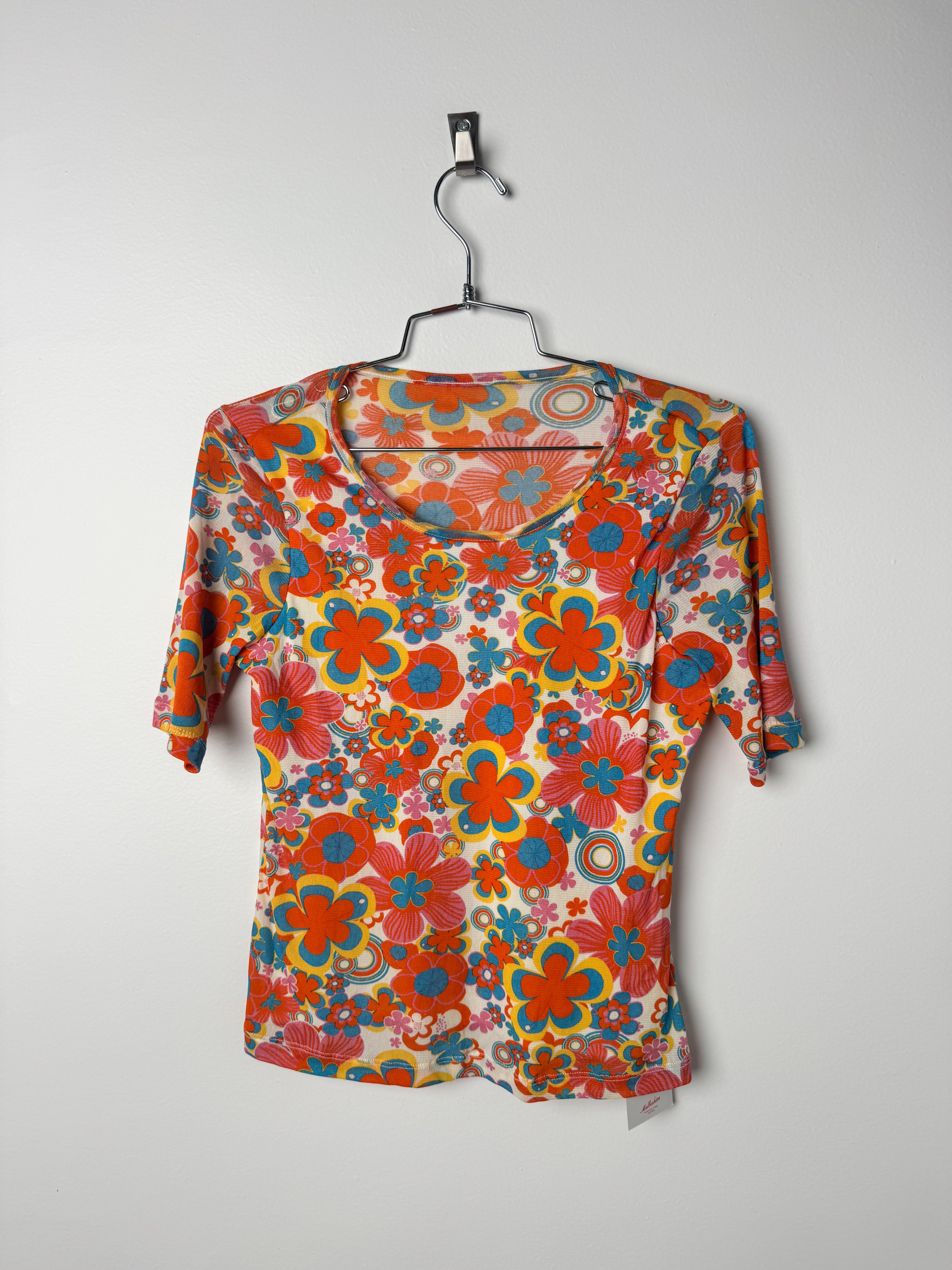 חולצה פרחונית צבעונית (M)