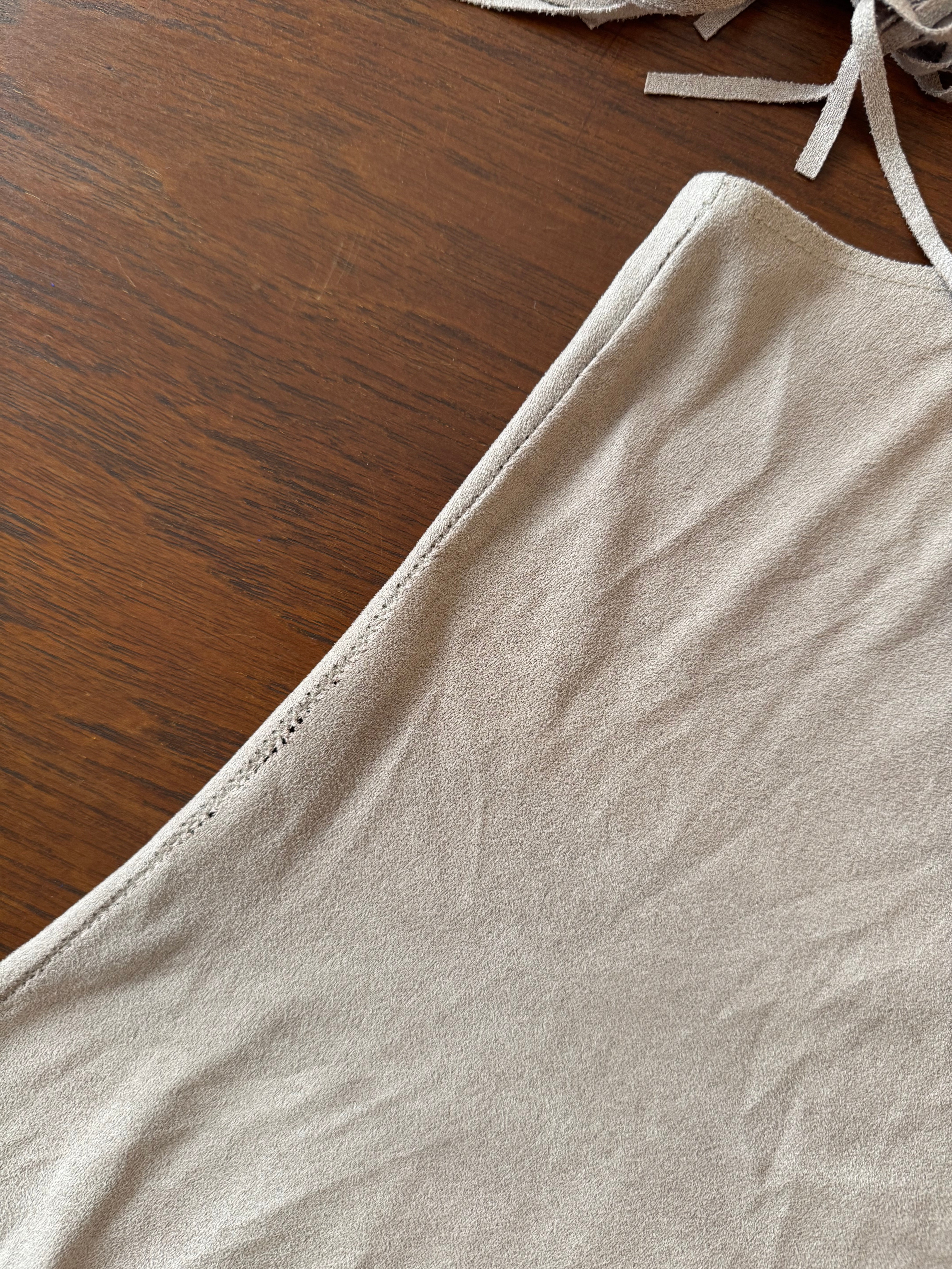 שמלת מיני דמויית זמש Roccobarocco (S)