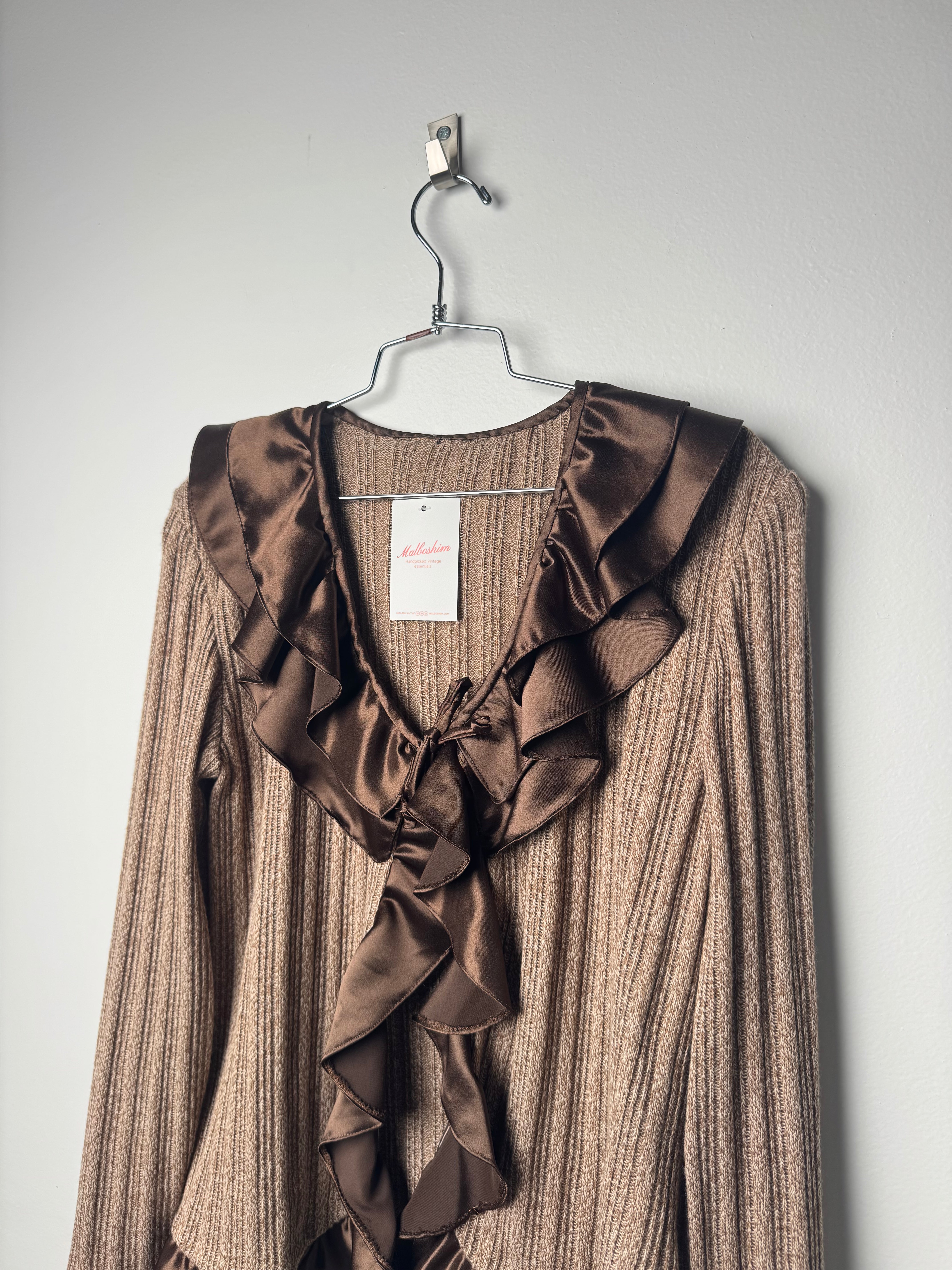 עליונית סרוגה בשילוב מלמלה (M)