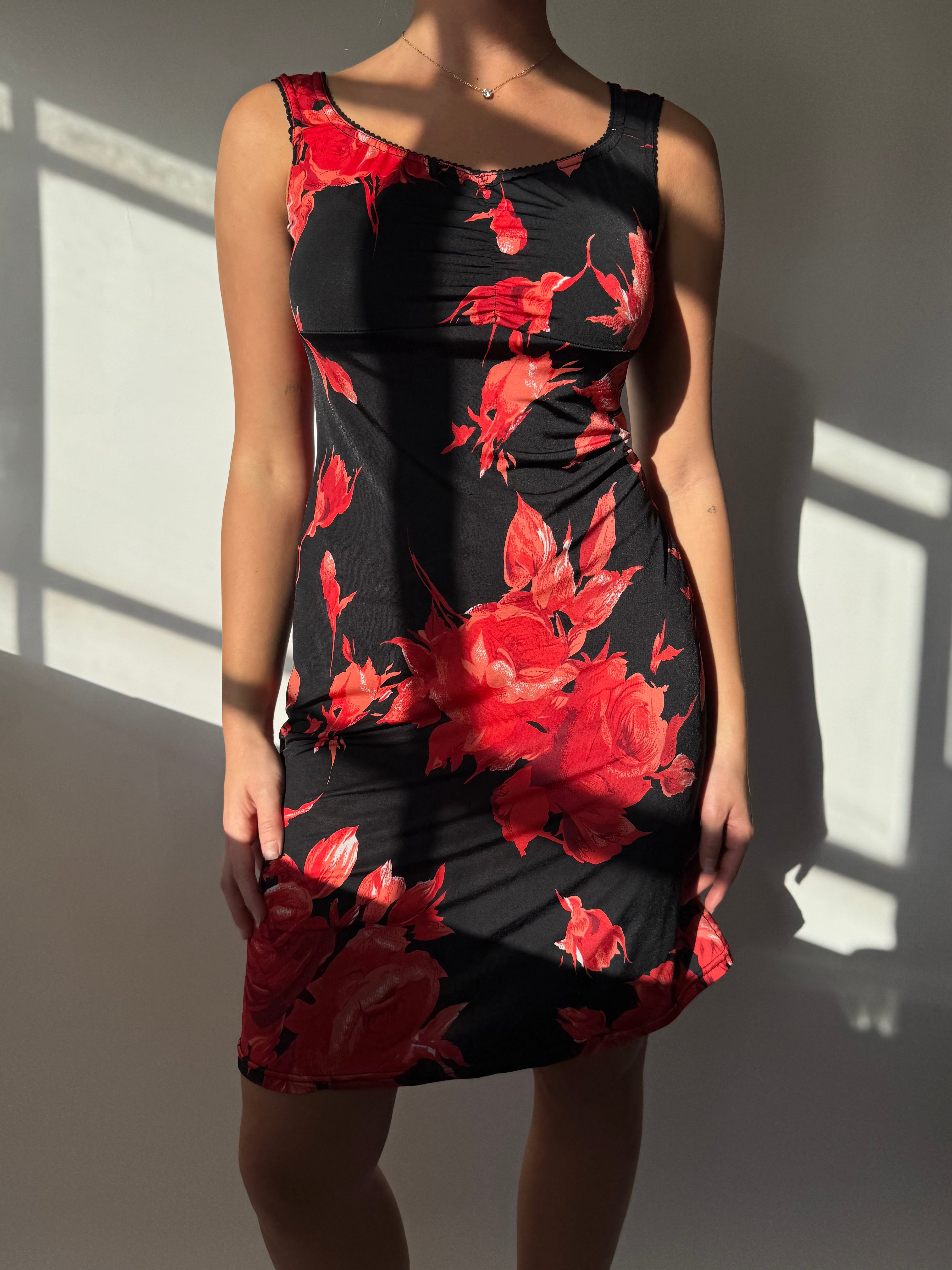 שמלת מיני פרחונית (M)