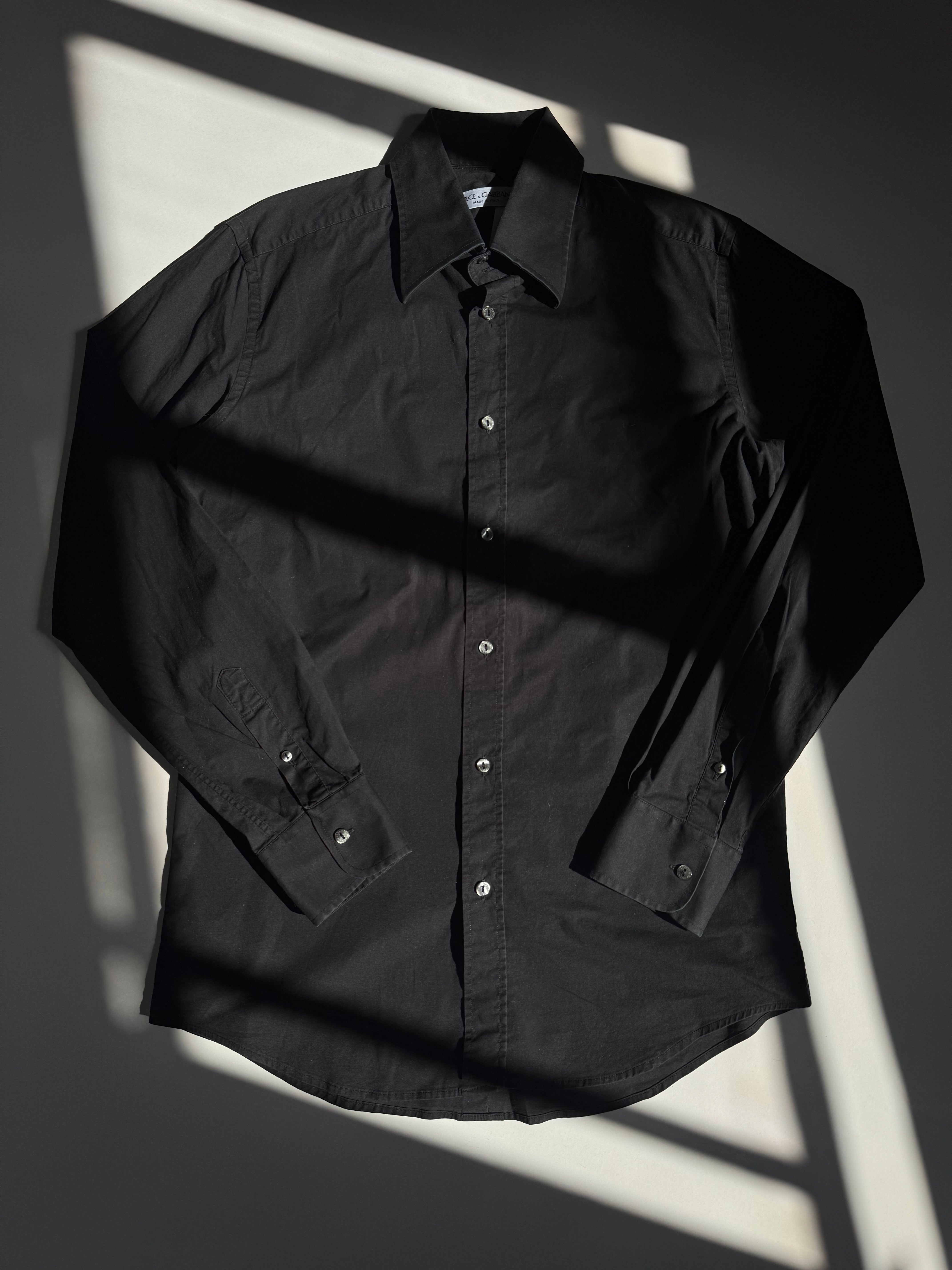 חולצה מכופתרת שחורה Dolce & Gabbana (L)