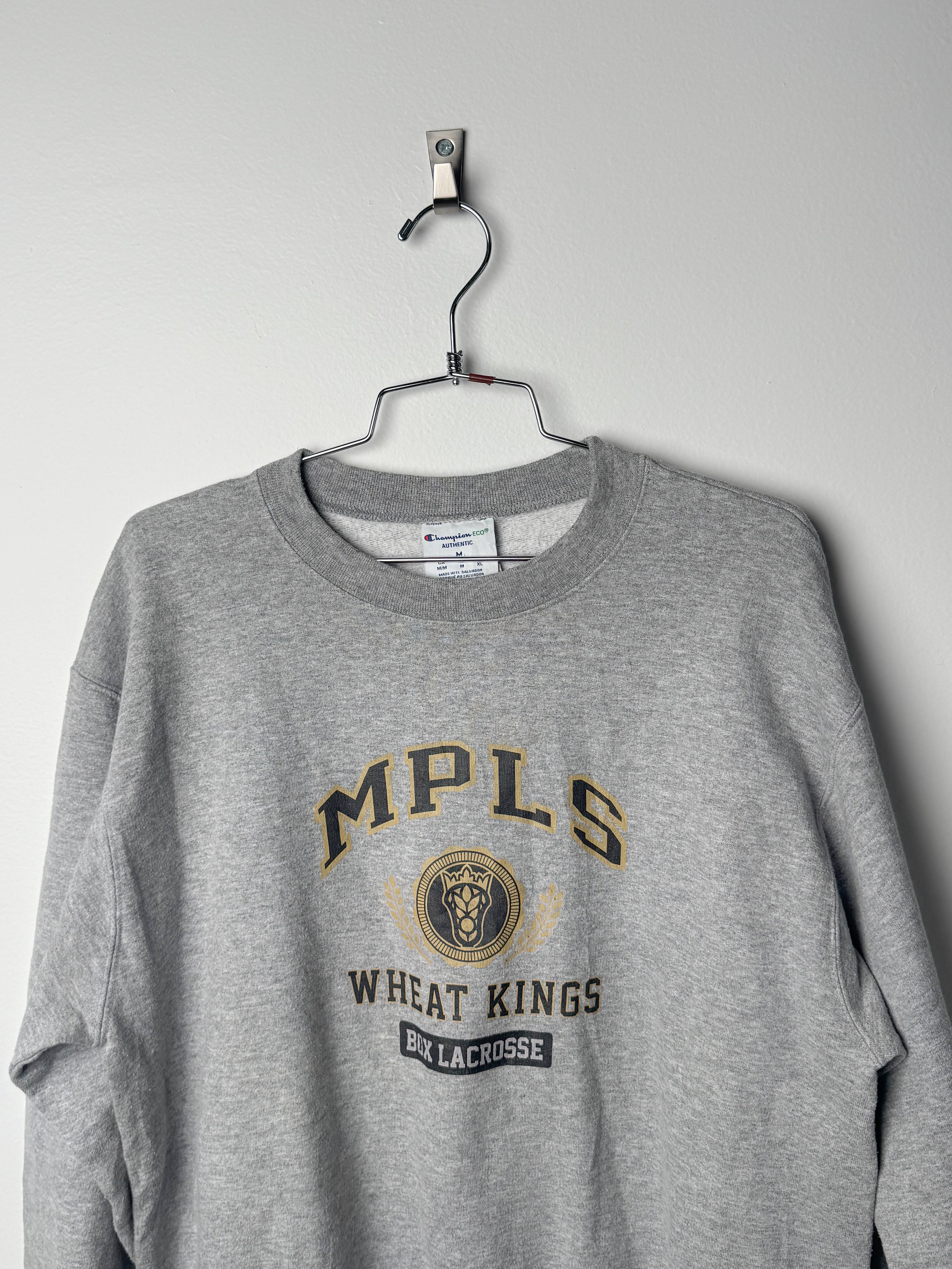 סווטשרט כותנה אפור בהדפס Champion (M)