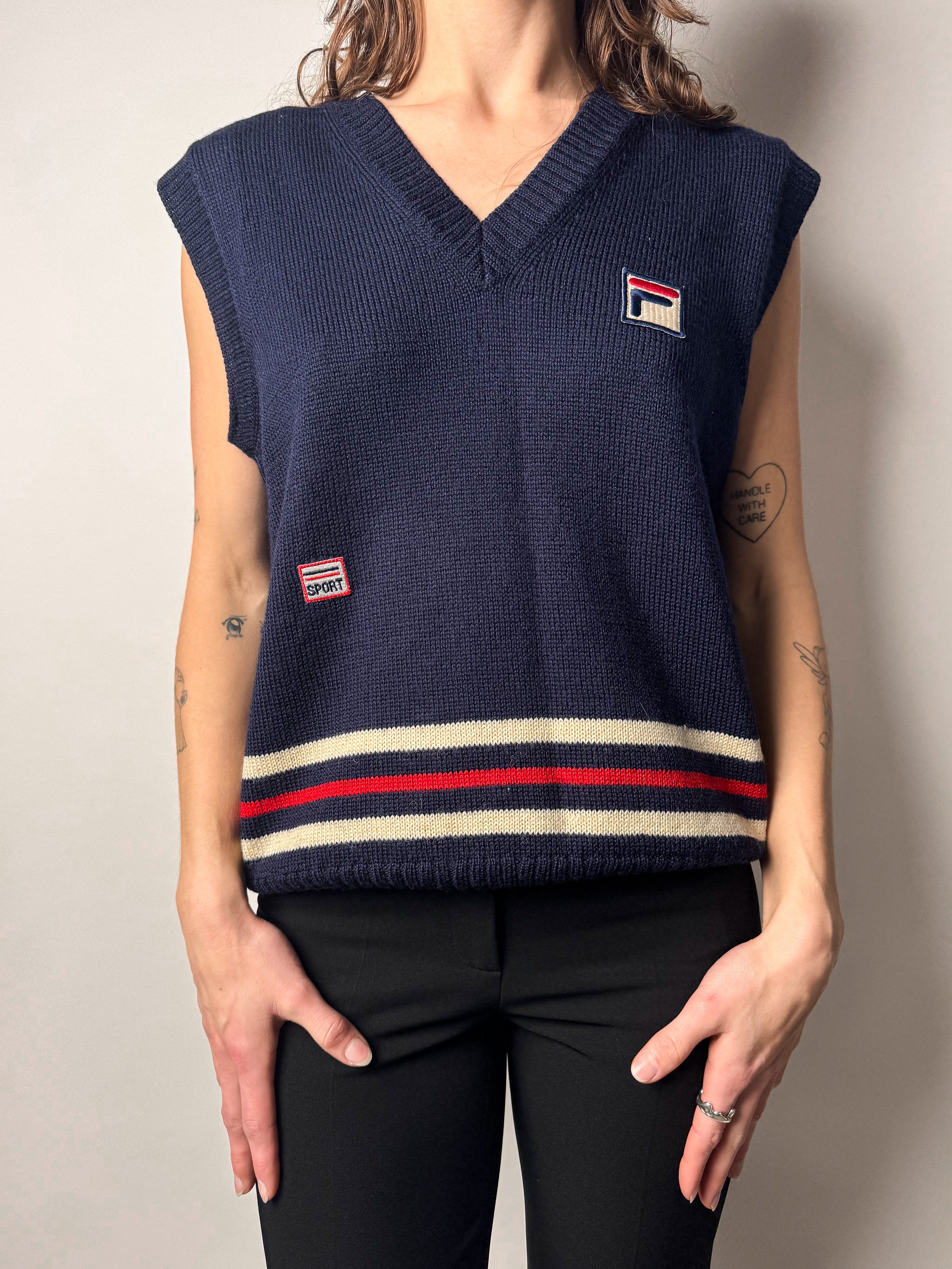 וסט צמר סרוג Fila (M)